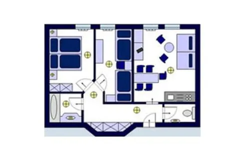 Floor plan in Hotel Bella