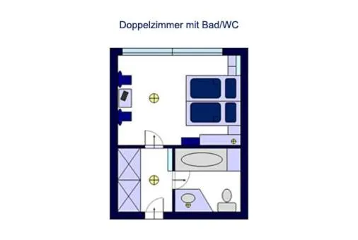 Floor plan in Hotel Bella