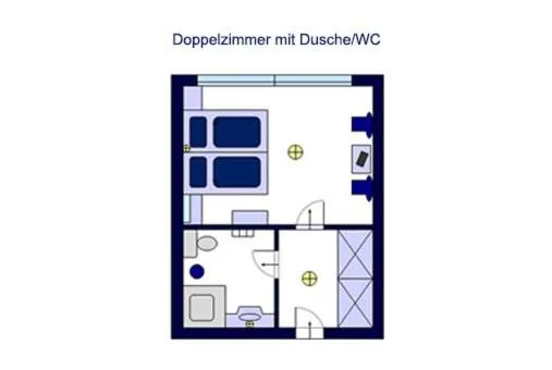 Floor plan in Hotel Bella
