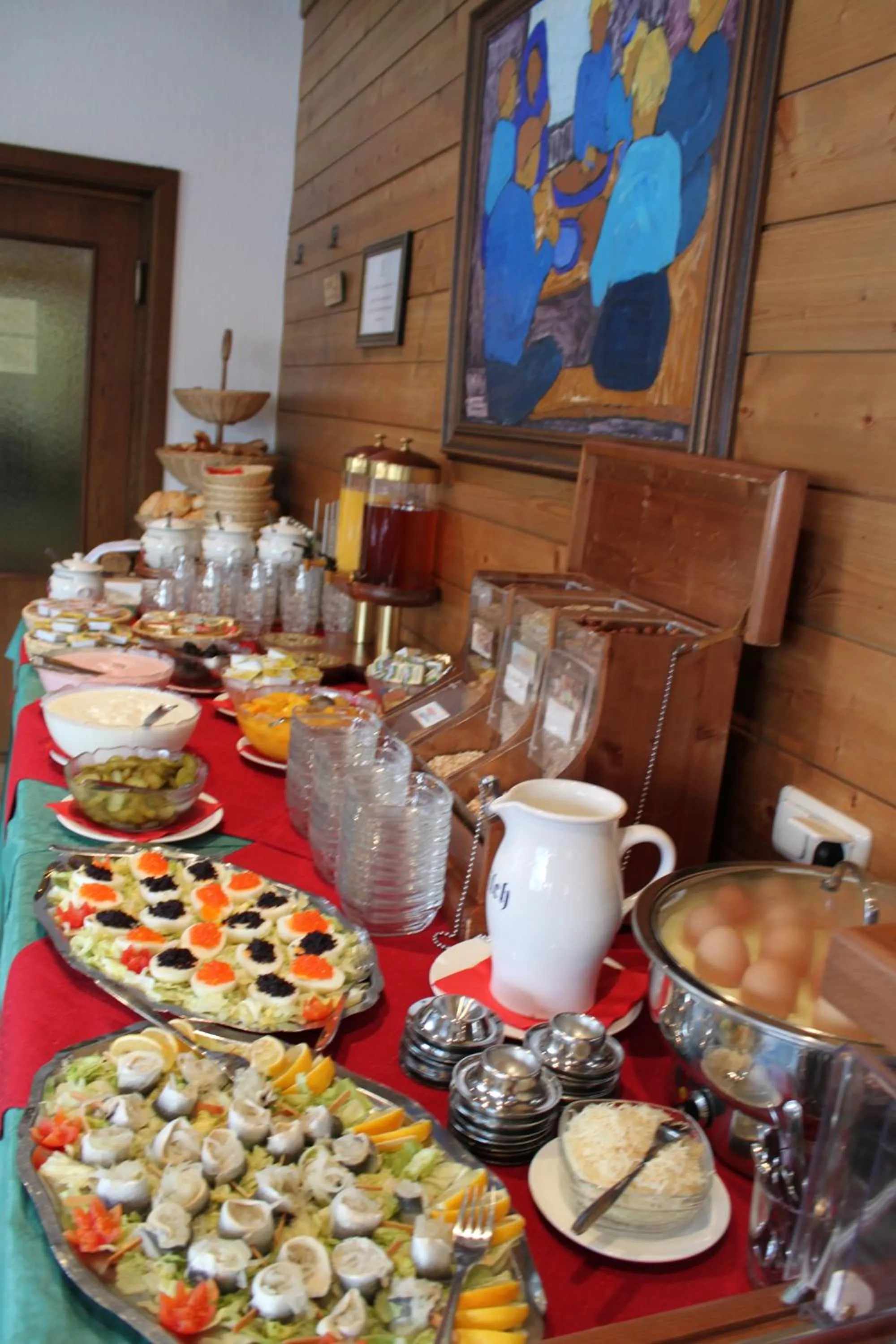 Buffet breakfast in Hotel Bella