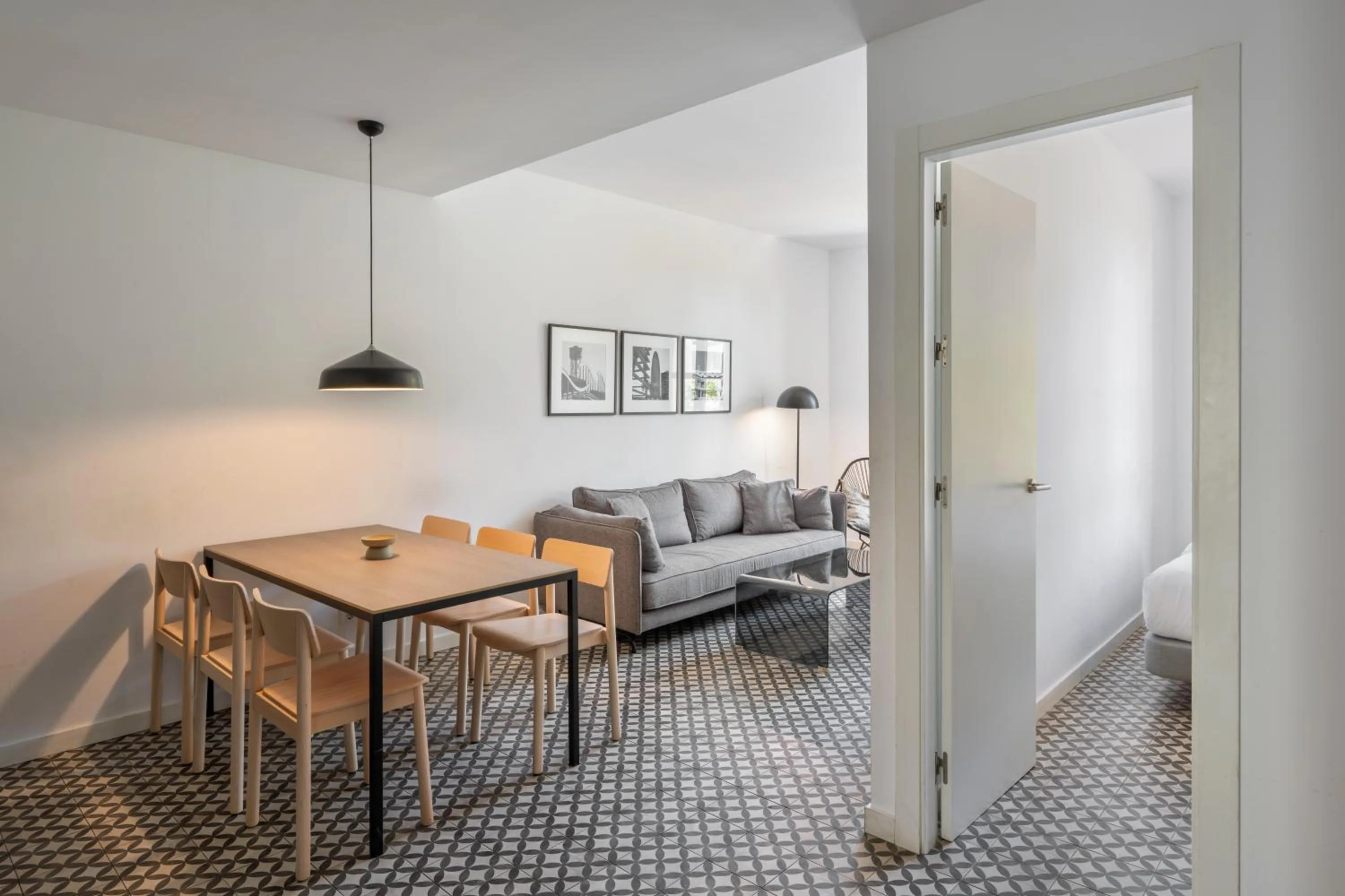 Living room in Aspasios Poble Nou Apartments