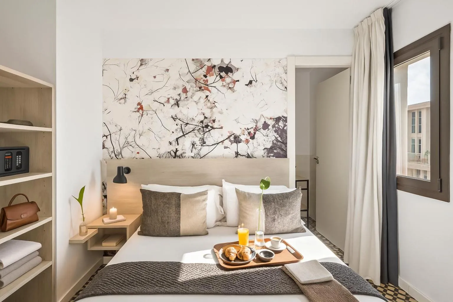 Bed in Aspasios Poble Nou Apartments