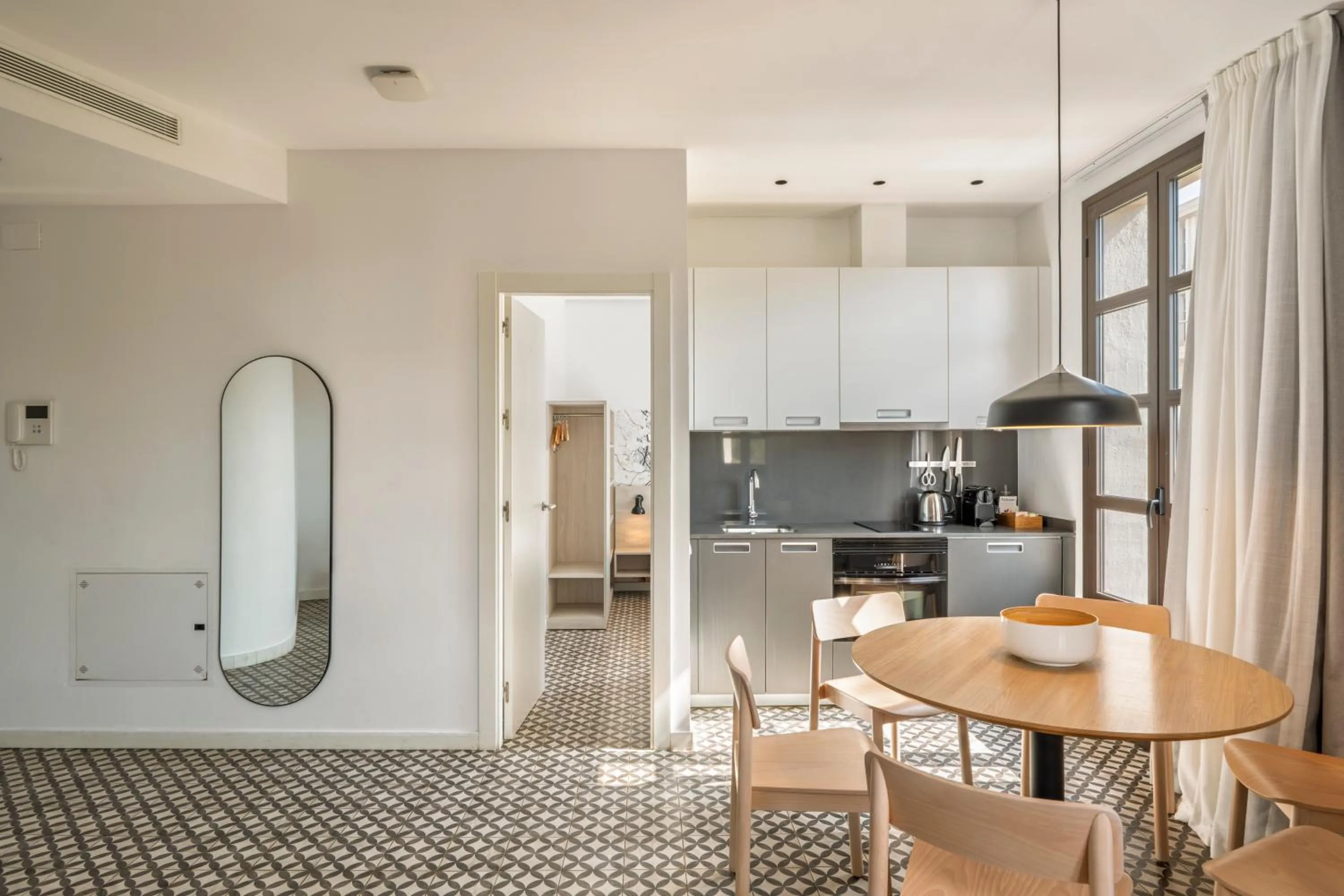 Kitchen or kitchenette in Aspasios Poble Nou Apartments