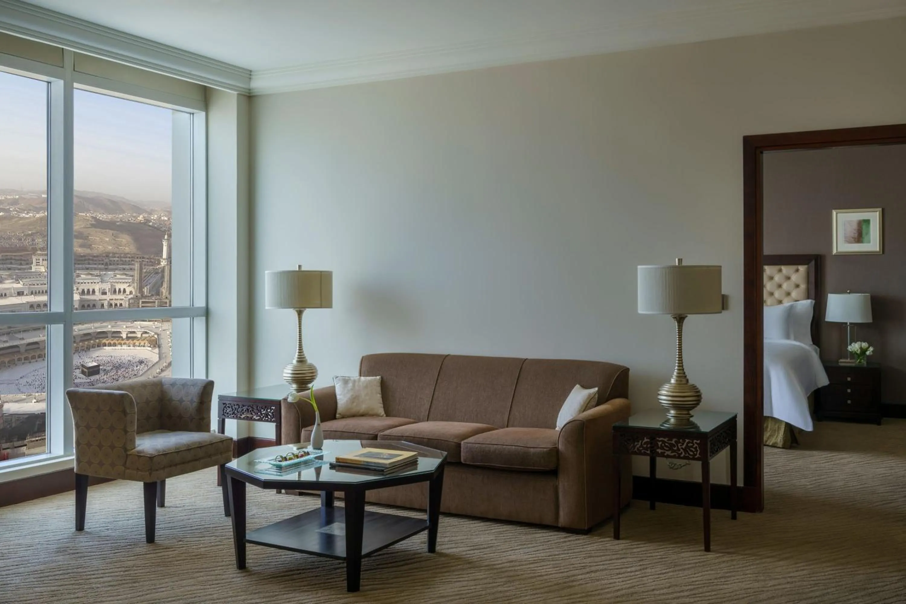 Living room in Makkah Clock Royal Tower, A Fairmont Hotel