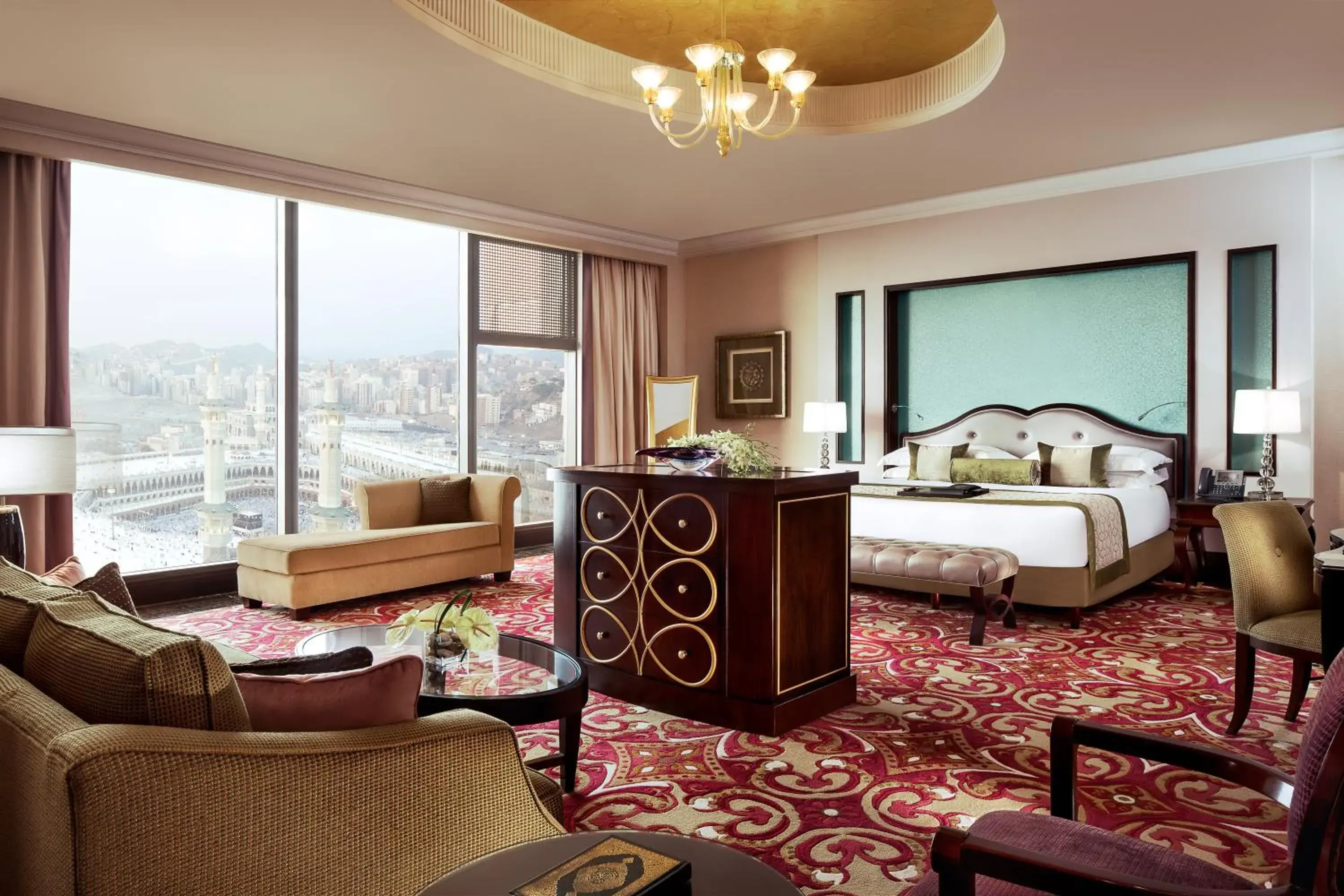 Bed in Makkah Clock Royal Tower, A Fairmont Hotel Bed in Makkah Clock Royal Tower, A Fairmont Hotel