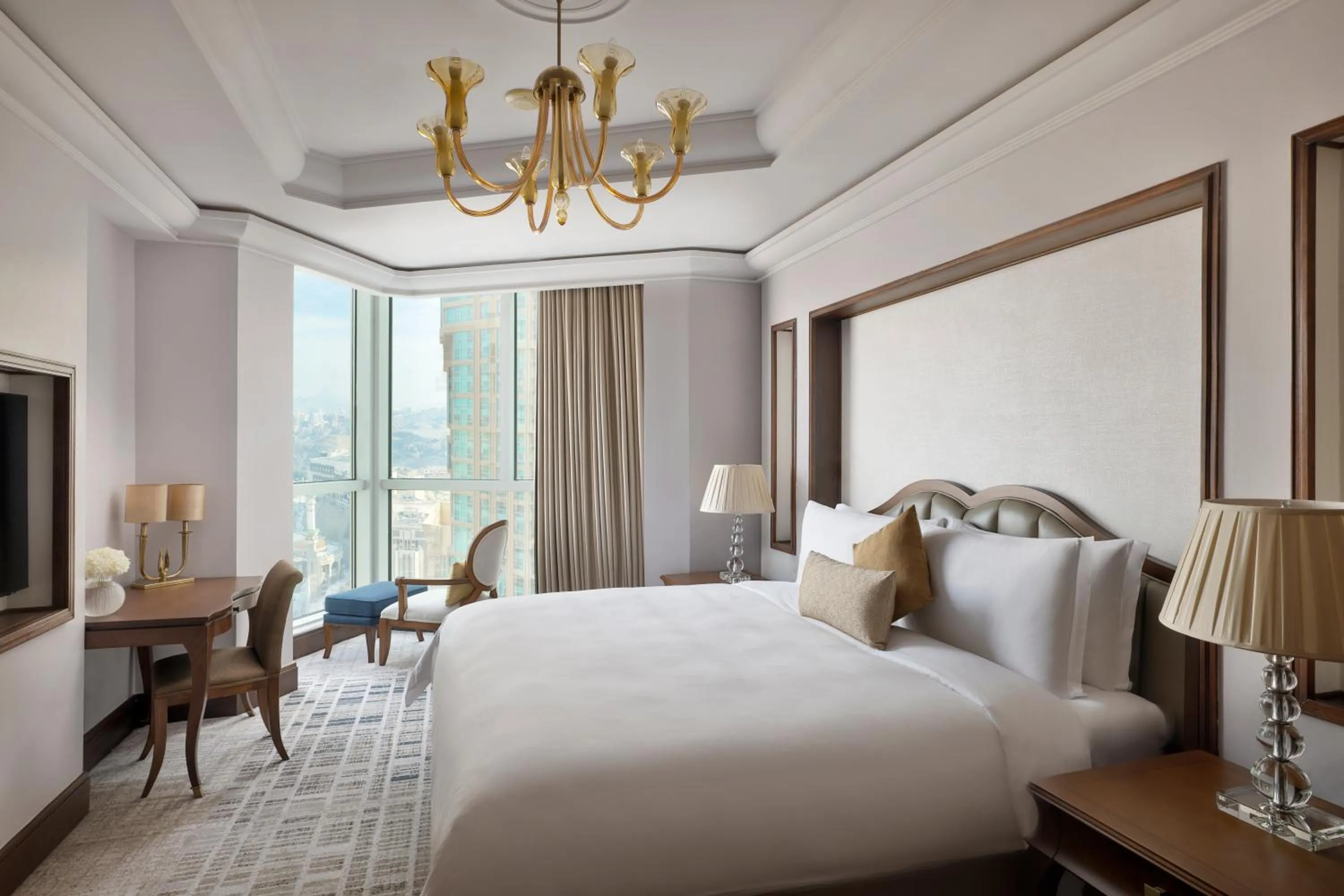 Bedroom, Bed in Raffles Makkah Palace