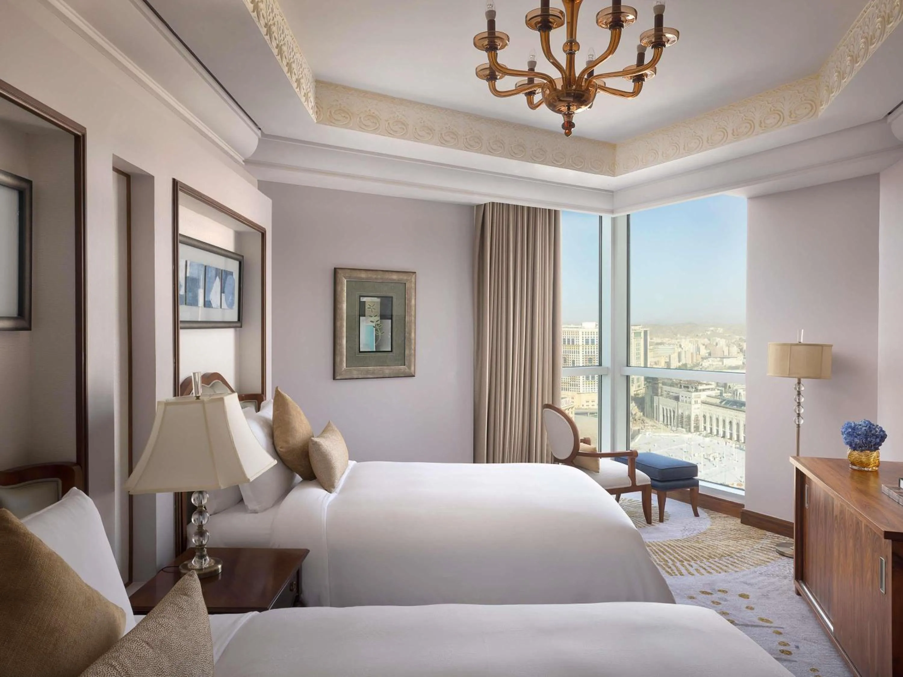 Bedroom, Bed in Raffles Makkah Palace