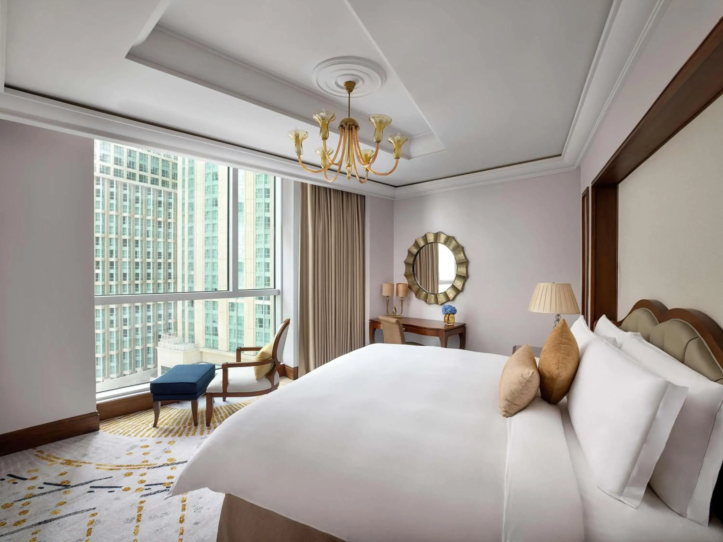 Bedroom, Bed in Raffles Makkah Palace Bedroom, Bed in Raffles Makkah Palace