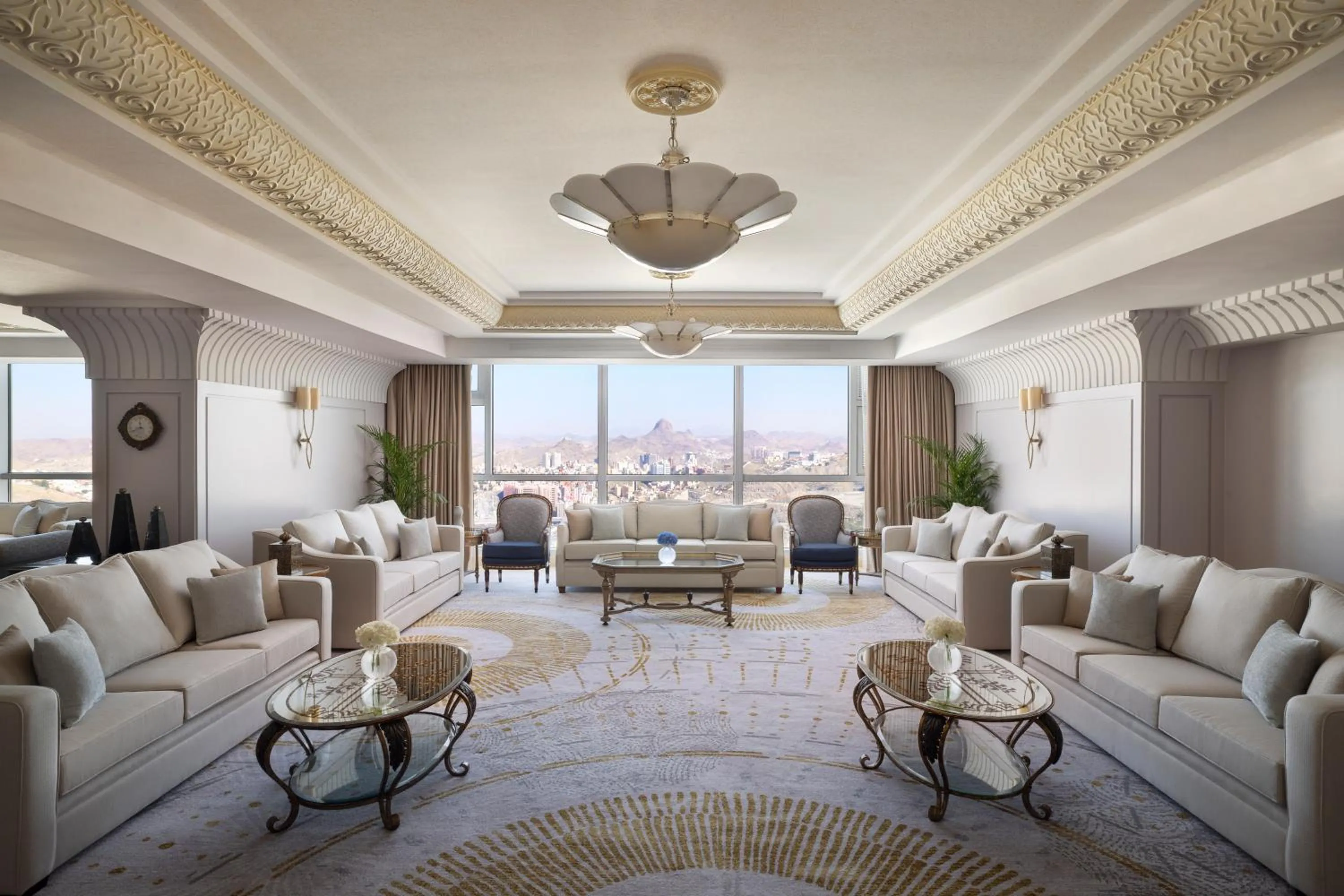Living room in Raffles Makkah Palace
