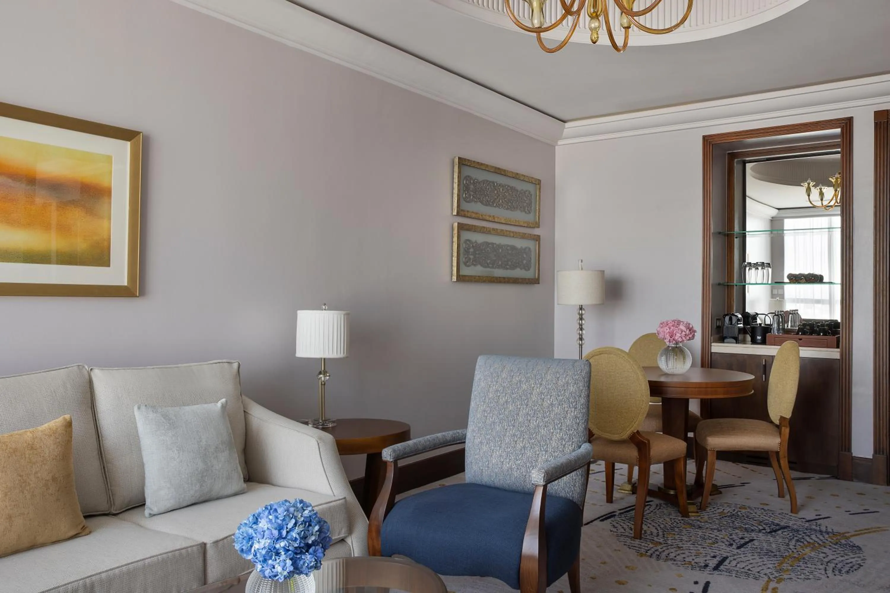 Living room in Raffles Makkah Palace