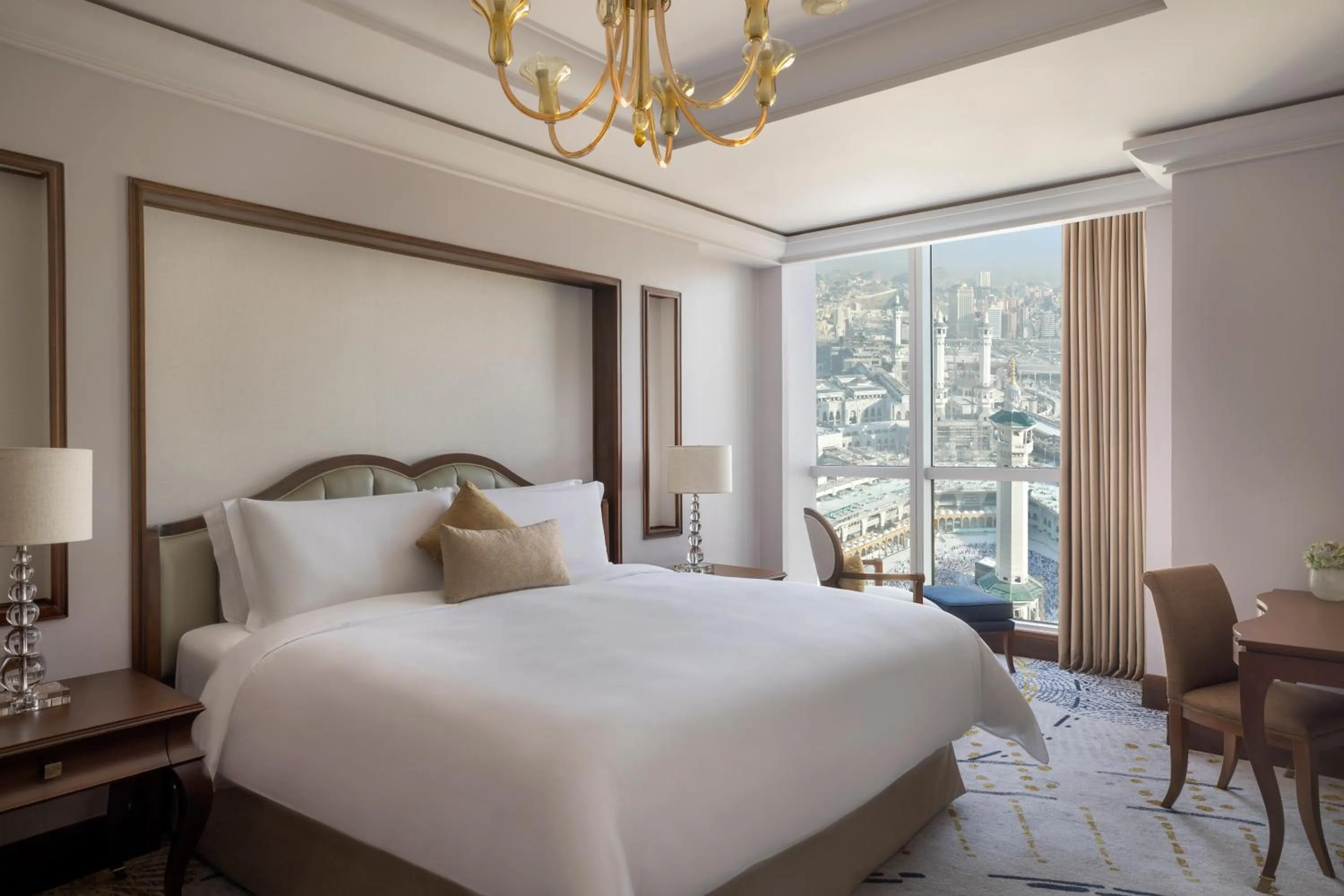 Bedroom, Bed in Raffles Makkah Palace