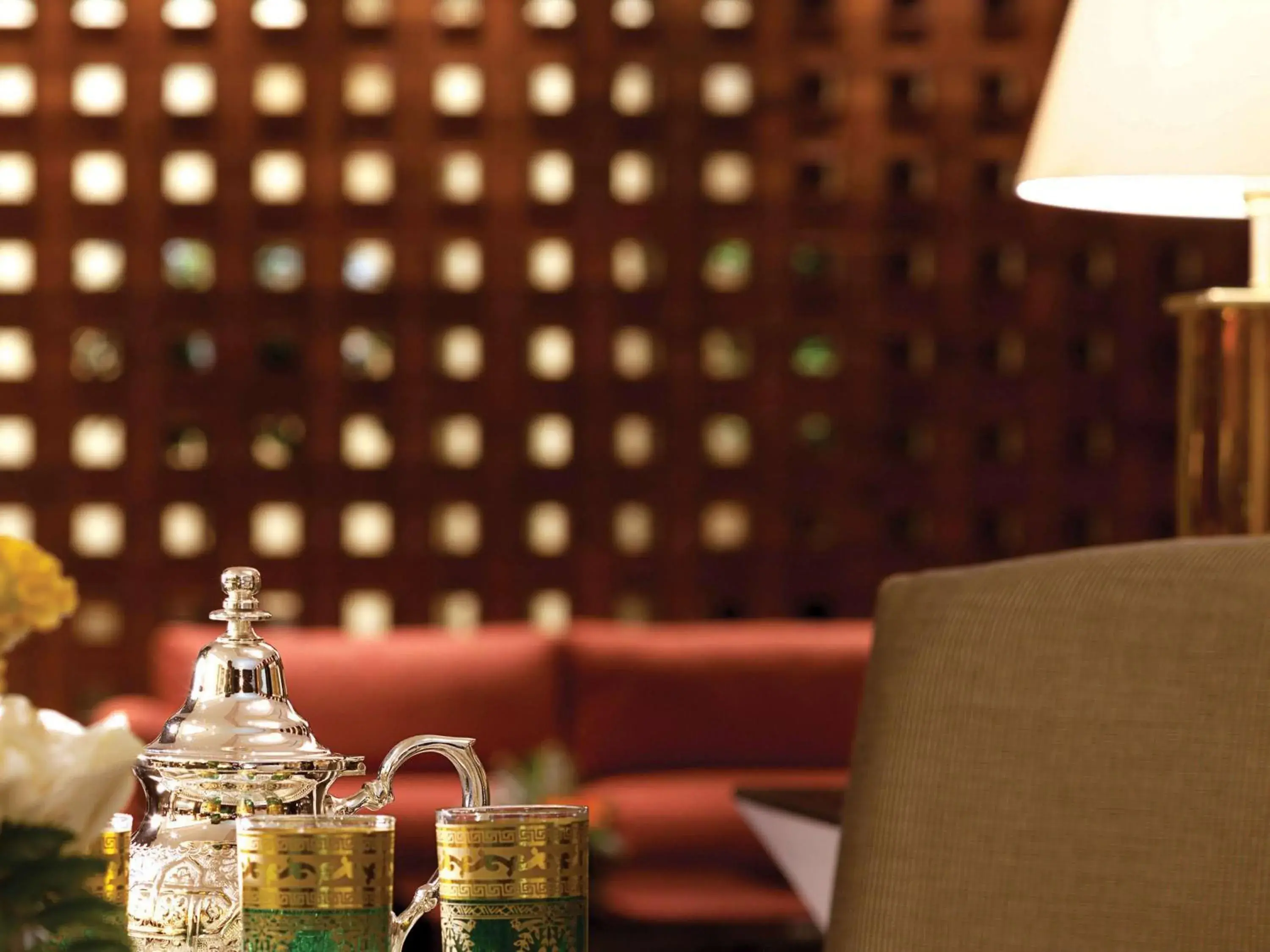 Lounge or bar in Raffles Makkah Palace Lounge or bar in Raffles Makkah Palace