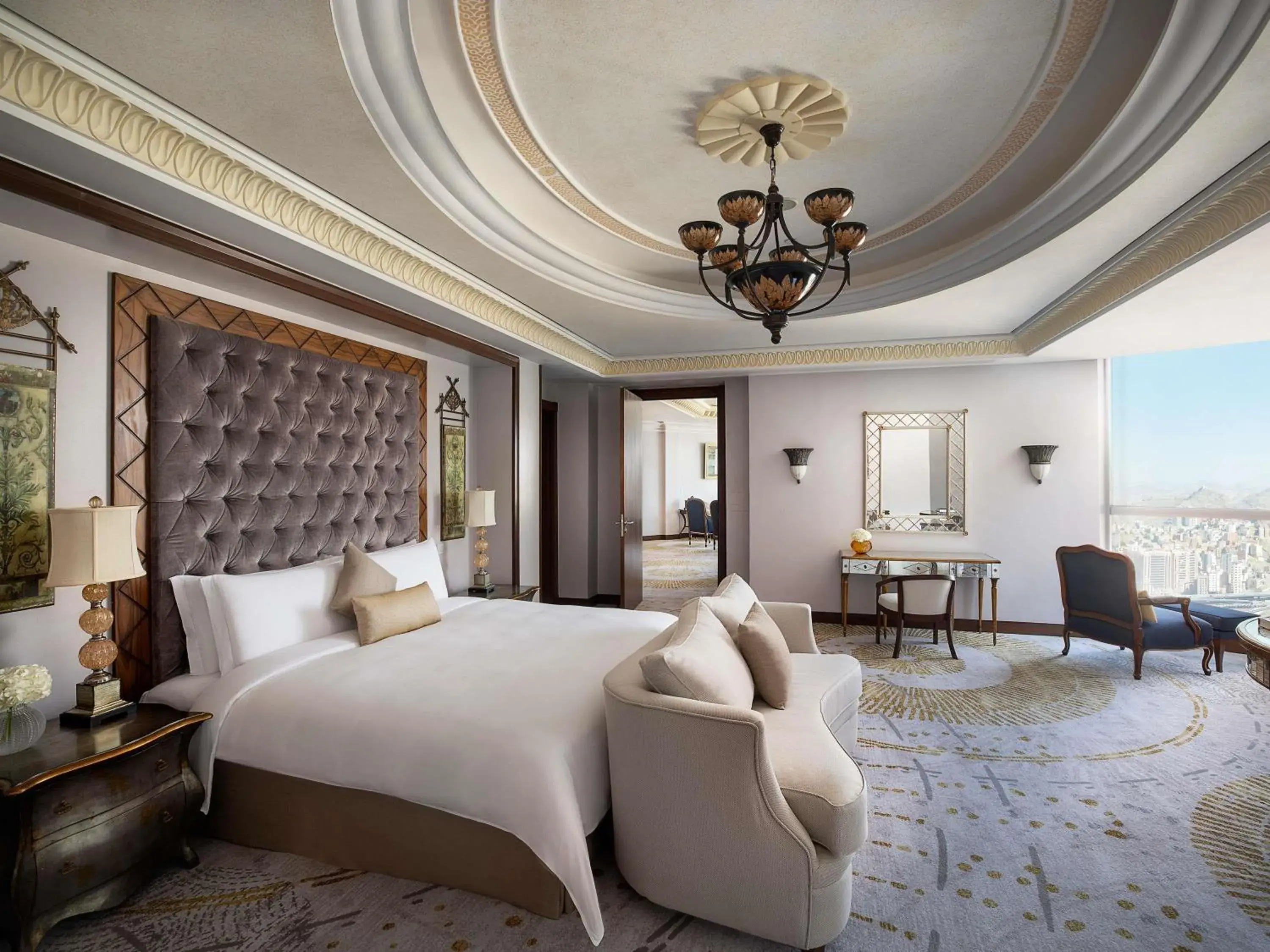 Property building, Bed in Raffles Makkah Palace Property building, Bed in Raffles Makkah Palace