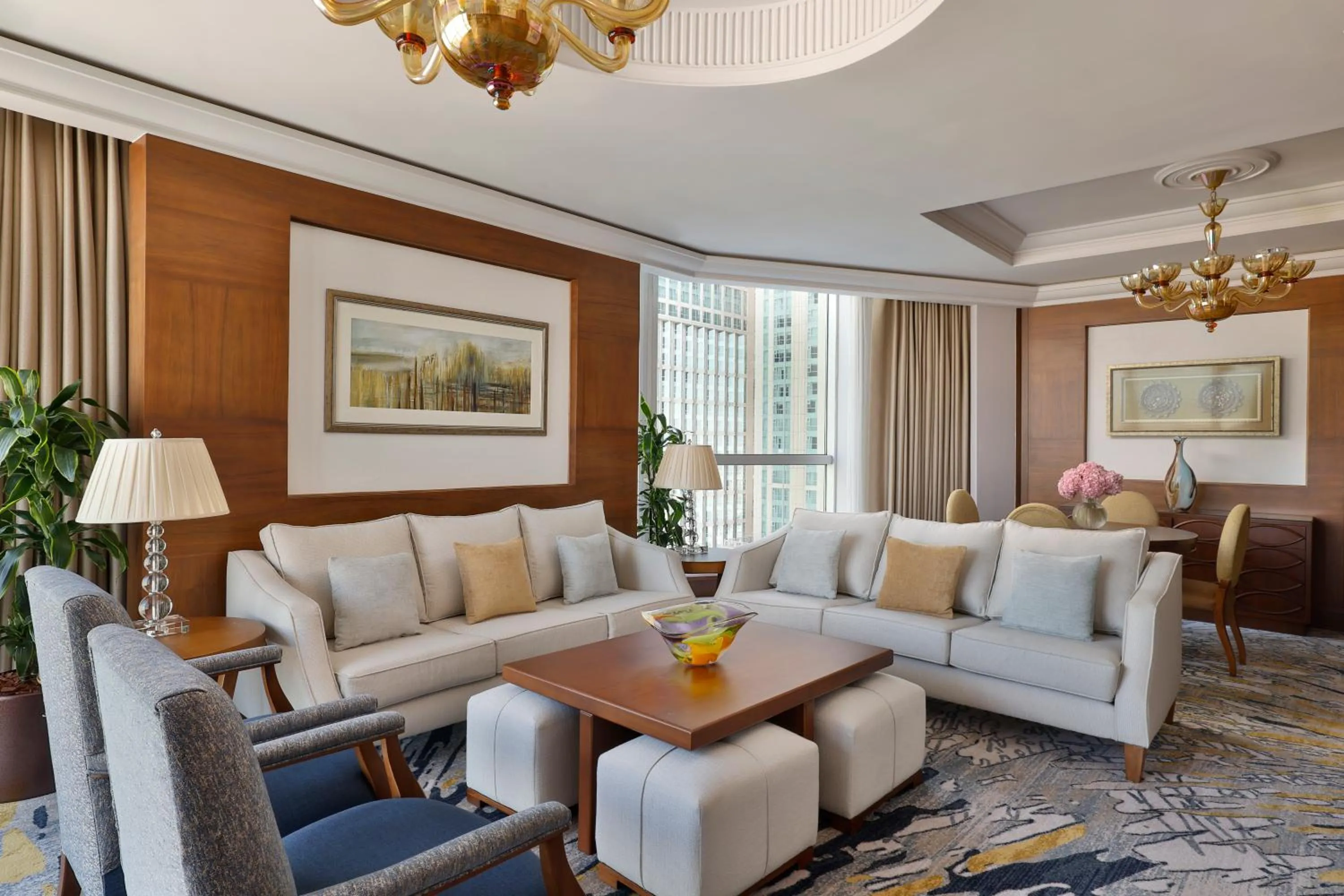 Living room in Raffles Makkah Palace