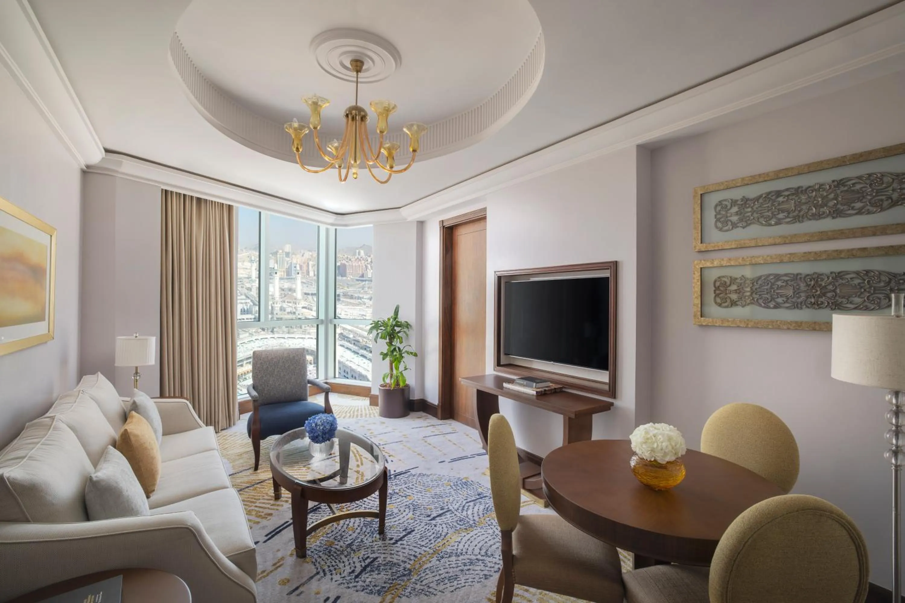 Living room in Raffles Makkah Palace