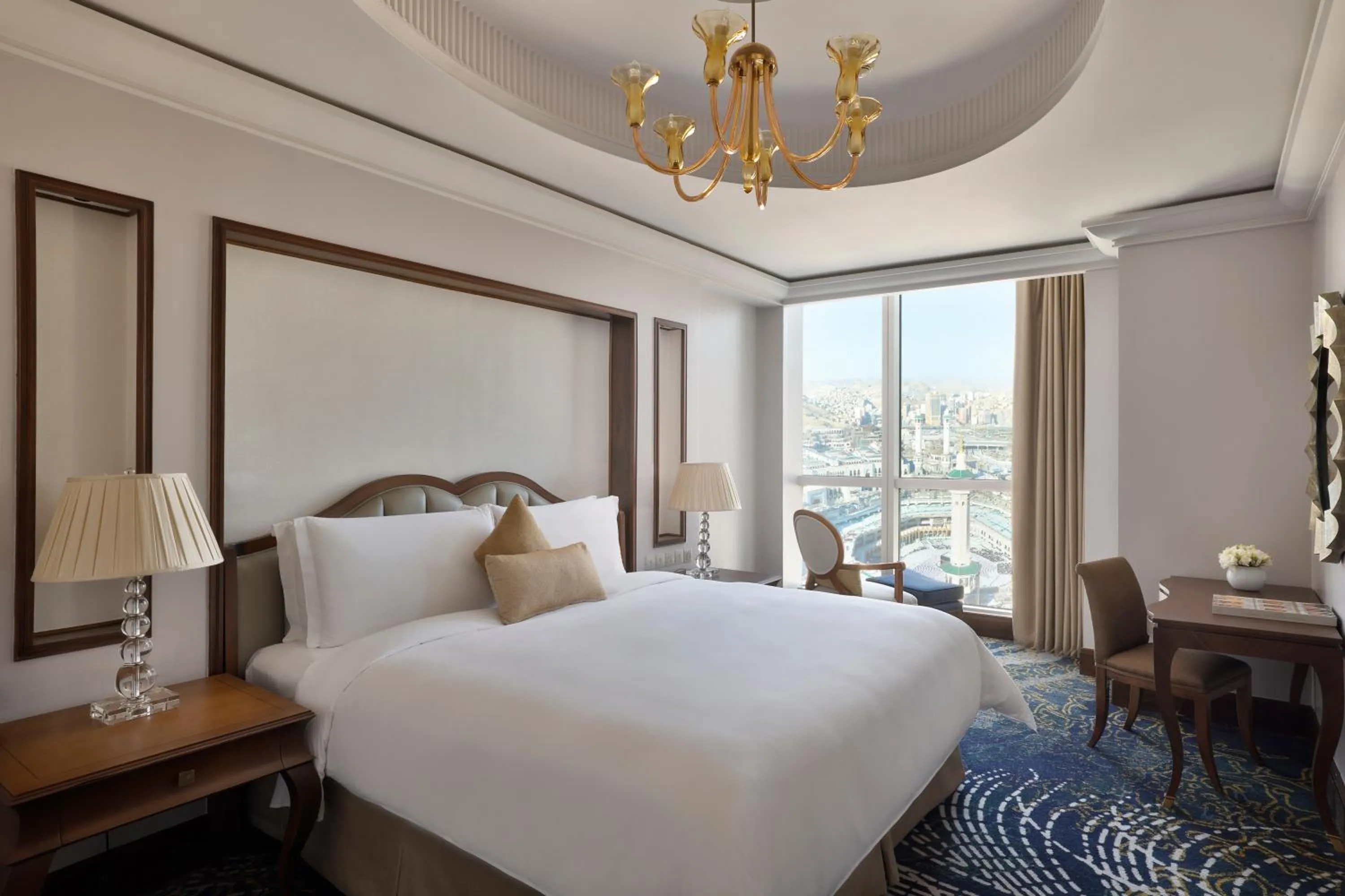 Bedroom, Bed in Raffles Makkah Palace