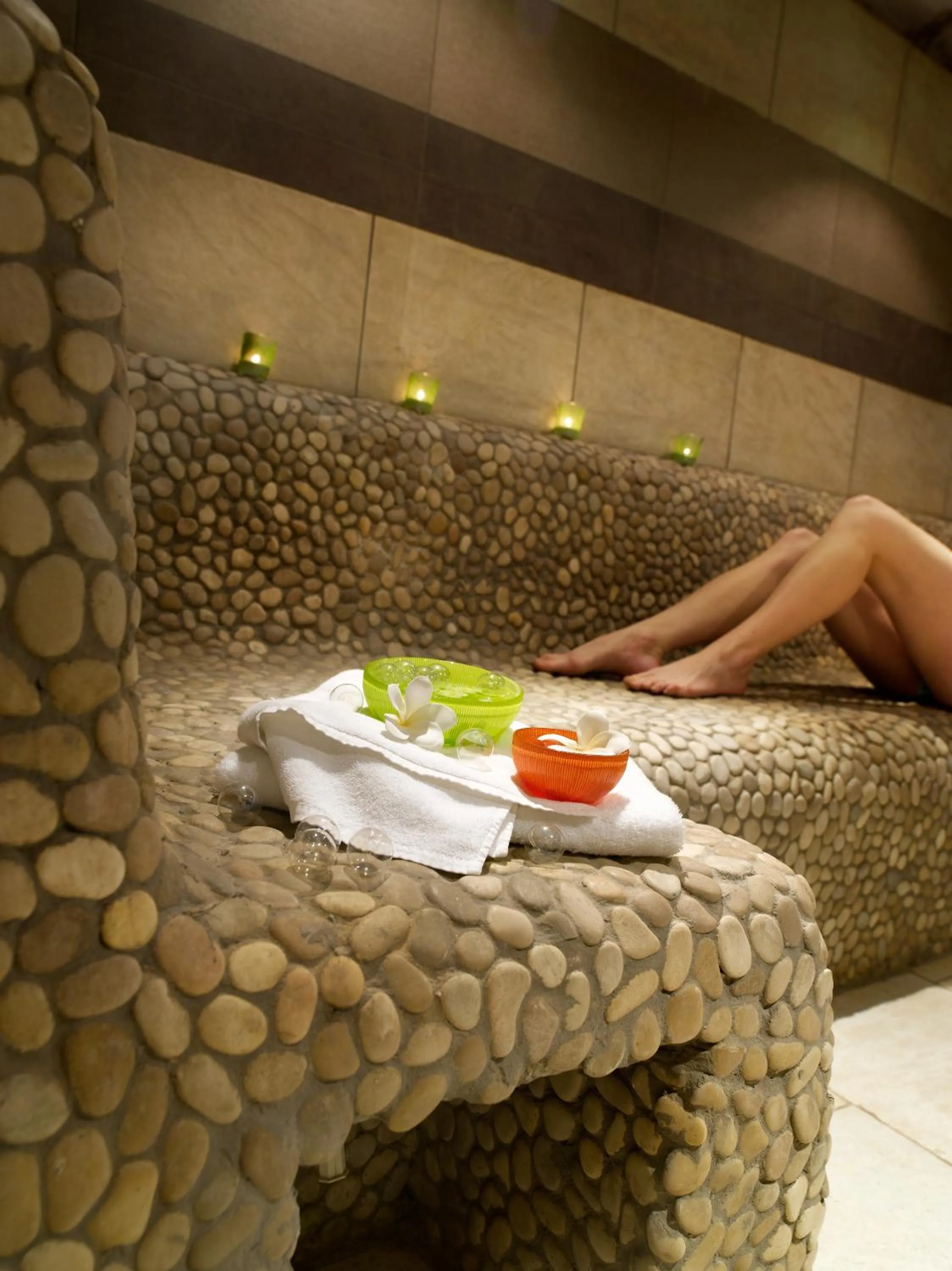 Steam room in CGH Résidences & Spas Les Granges Du Soleil