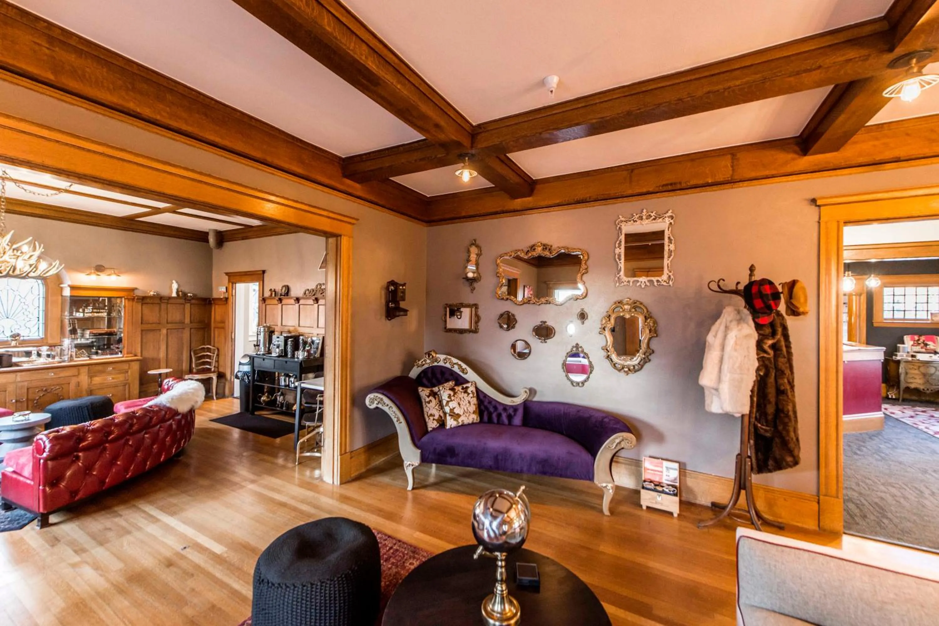 Communal lounge/ TV room in Ember Hostel