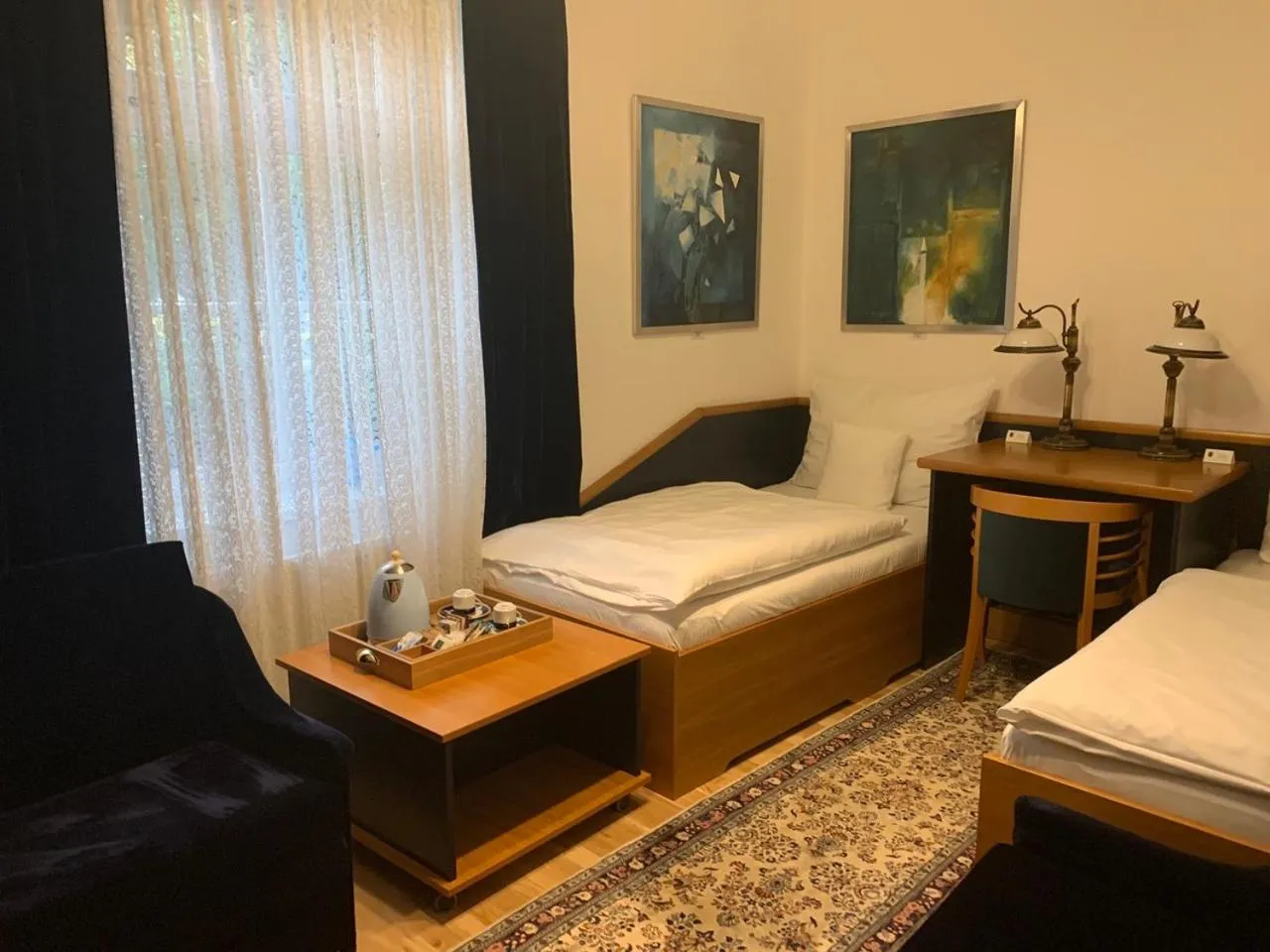 Bed in Antik Hotel Sofia