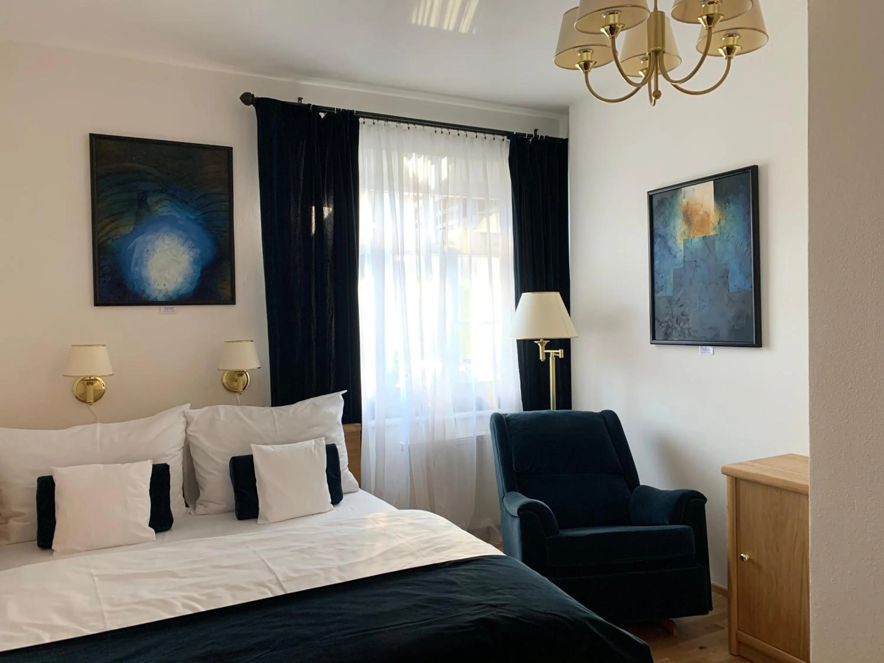 Bed in Antik Hotel Sofia