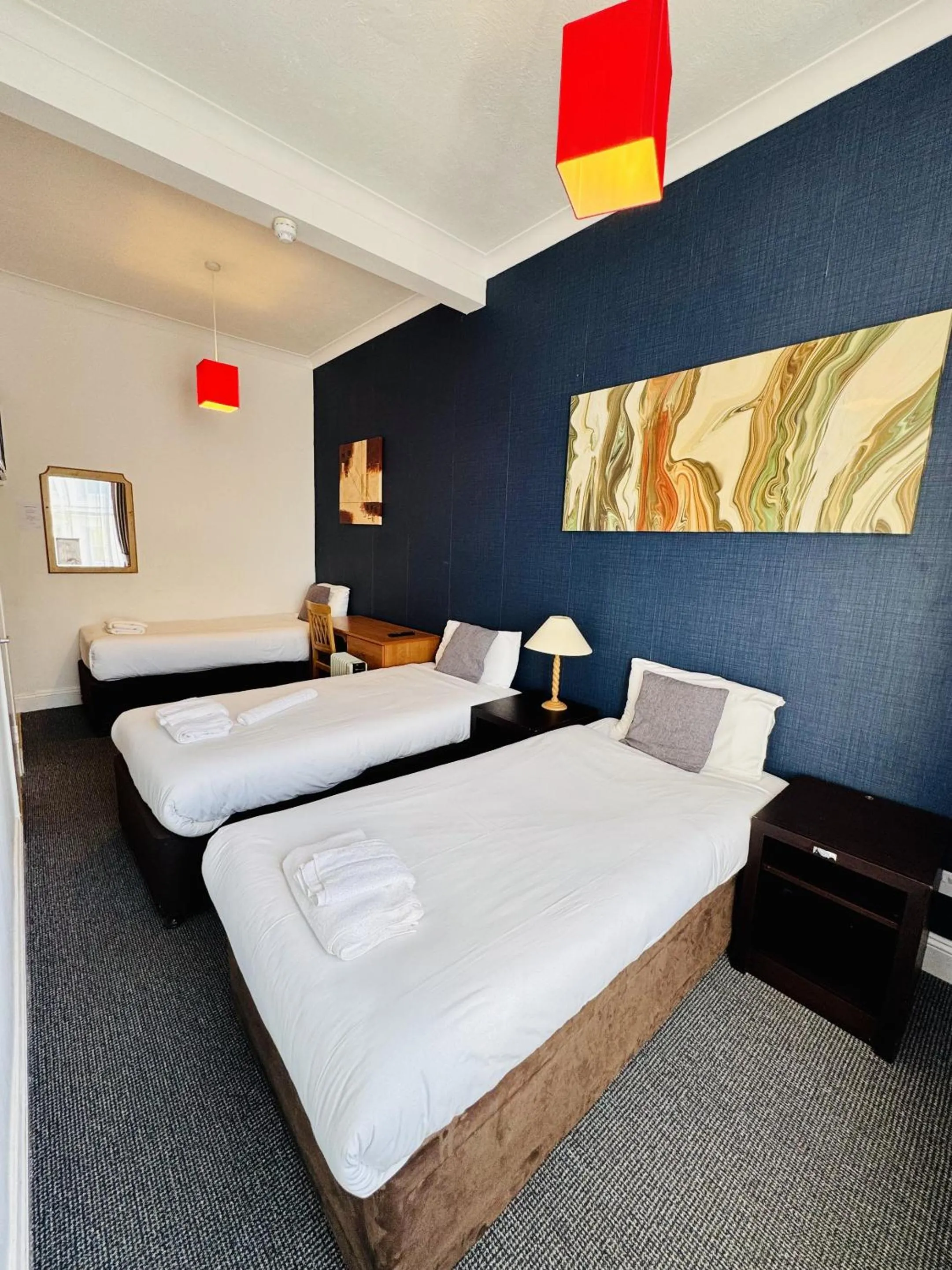 Bedroom, Bed in Carlton Court Hotel Eastbourne