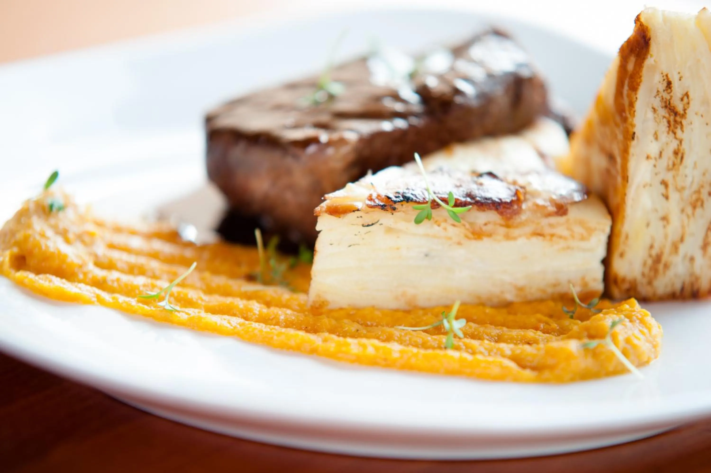 Food close-up in Hotel Ostrov