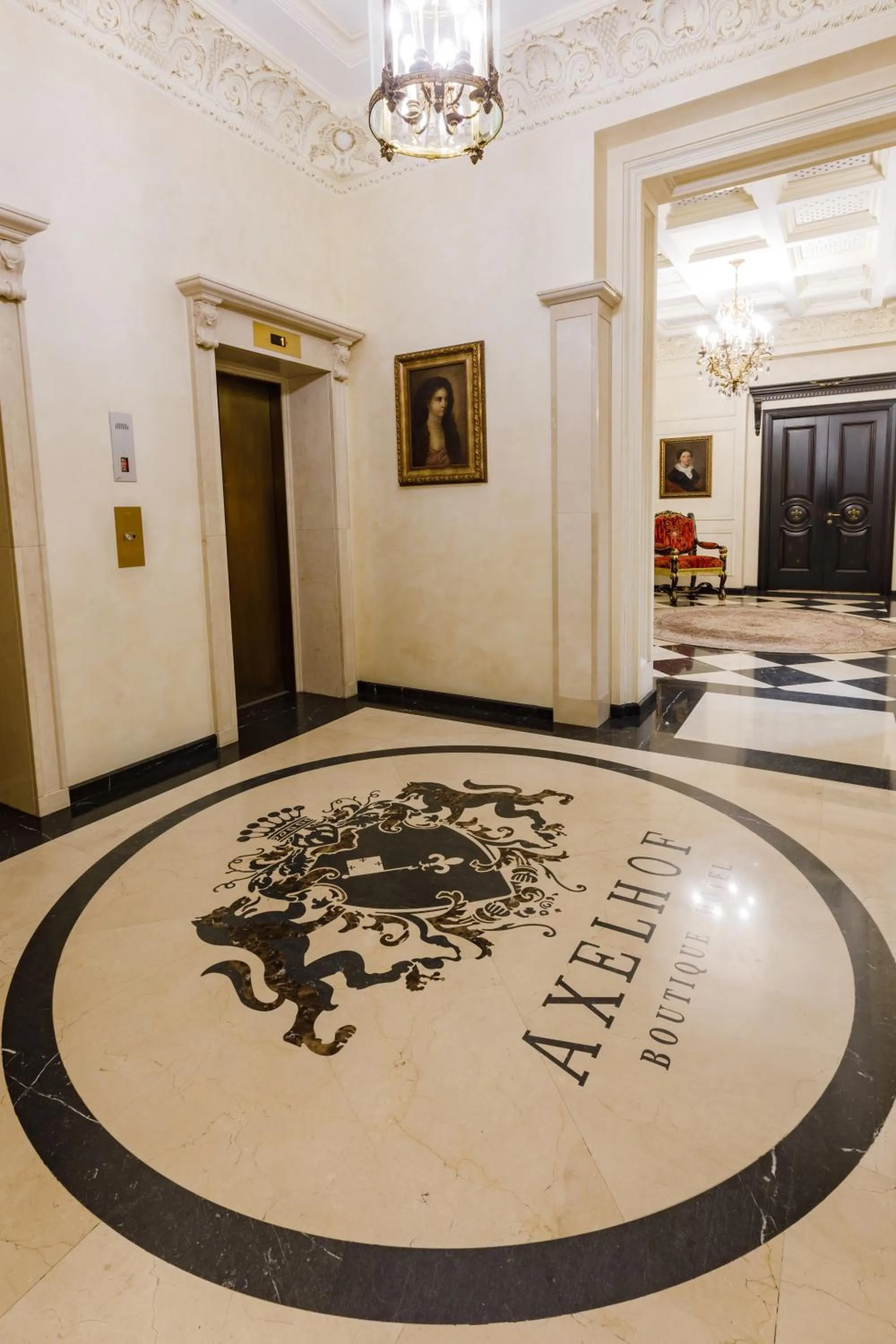 Lobby or reception in Axelhof Boutique Hotel