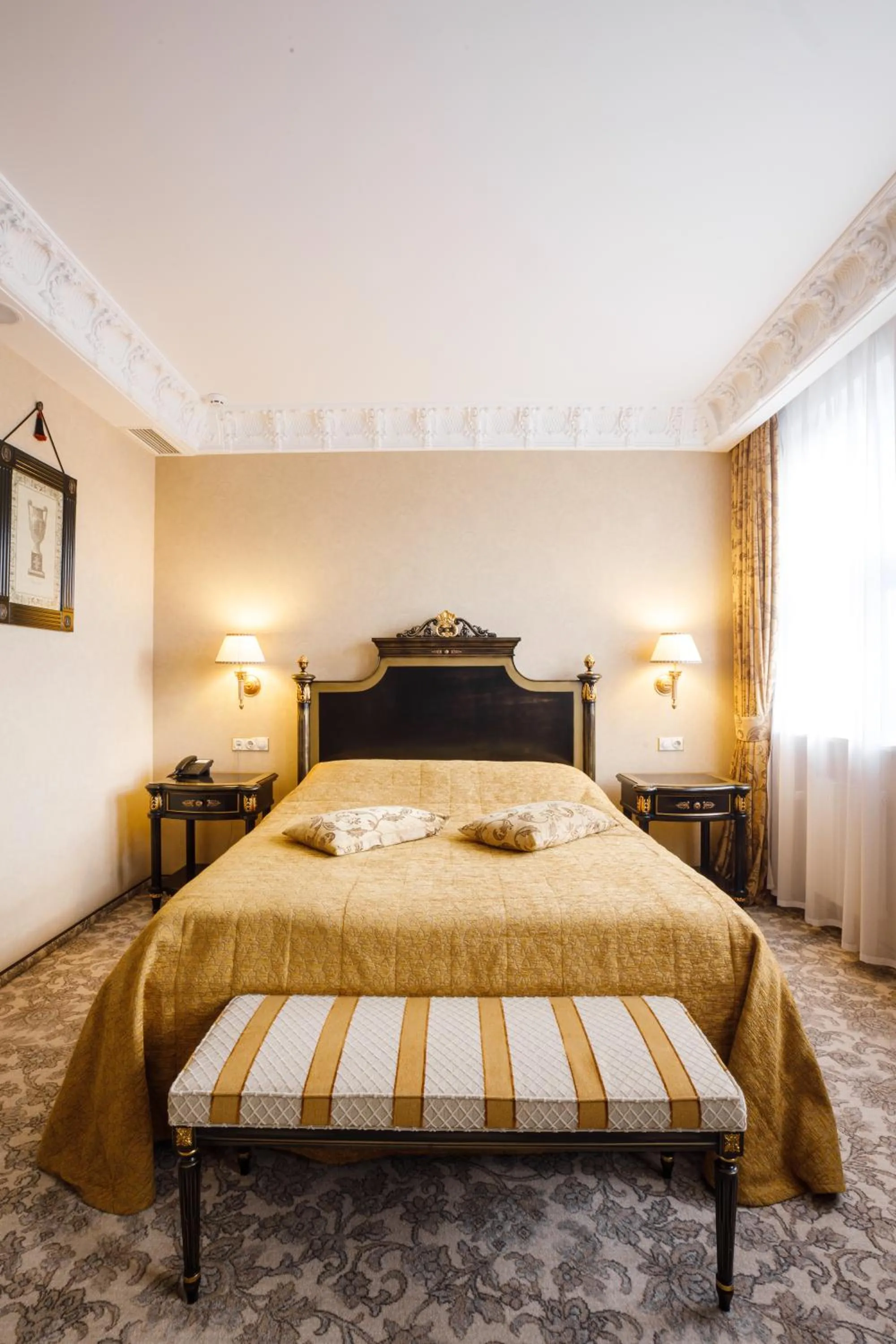 Bed in Axelhof Boutique Hotel