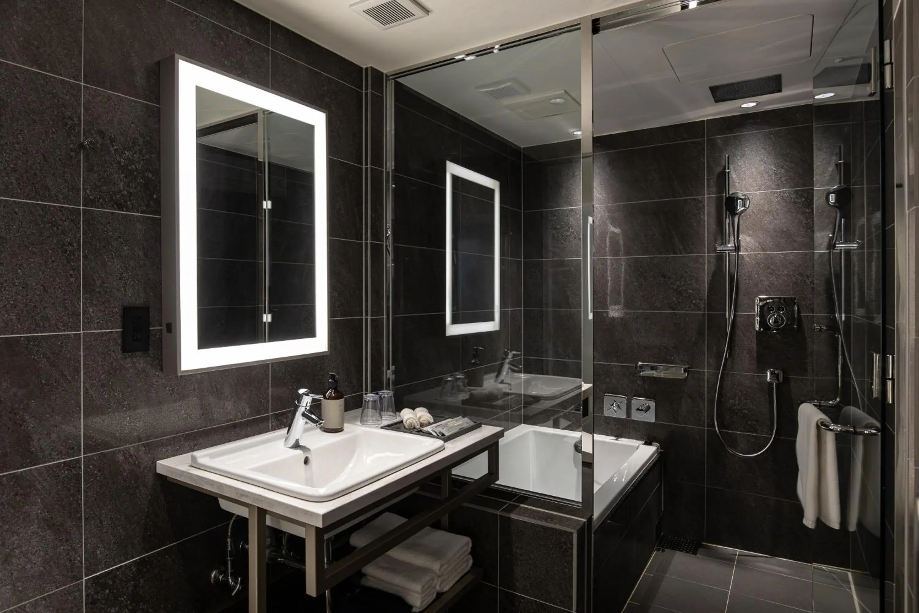 Bathroom in HOTEL THE FLAG Shinsaibashi Bathroom in HOTEL THE FLAG Shinsaibashi