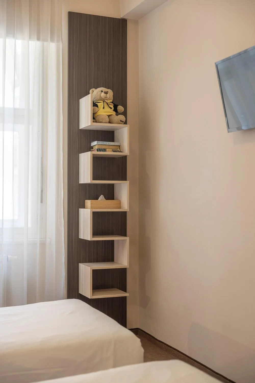 Bed in Pytloun Kampa Garden Hotel Prague