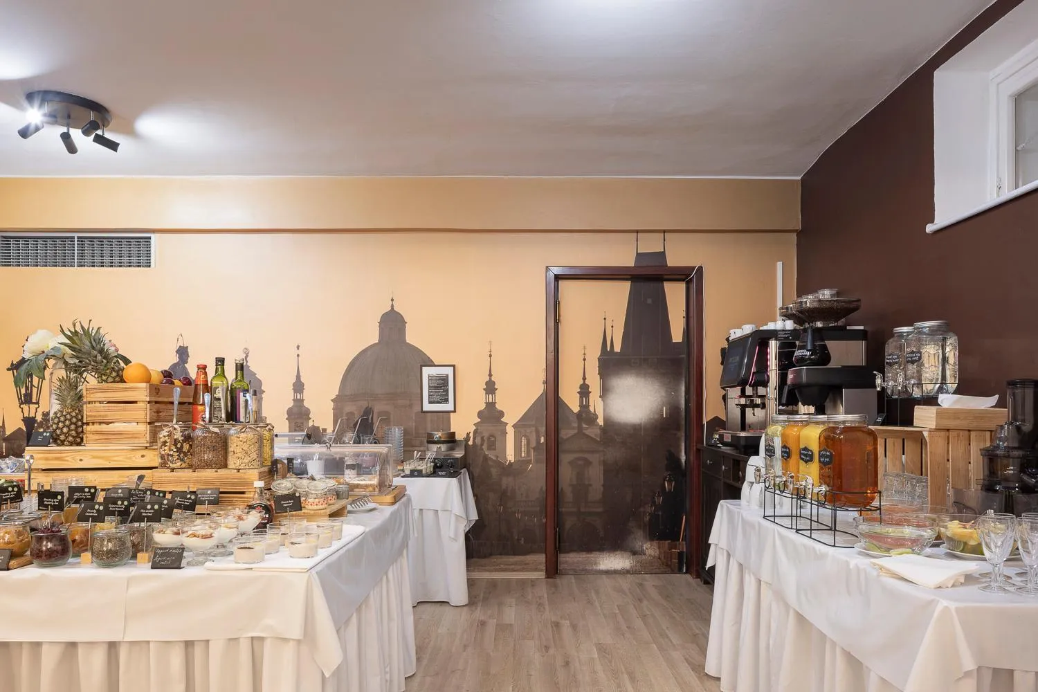 Breakfast in Pytloun Kampa Garden Hotel Prague