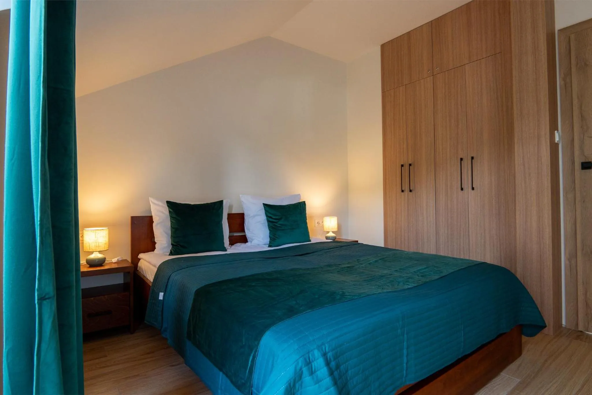 Bed in Willa i Wzgórze Jerrego Apartamenty i pokoje z widokiem na góry