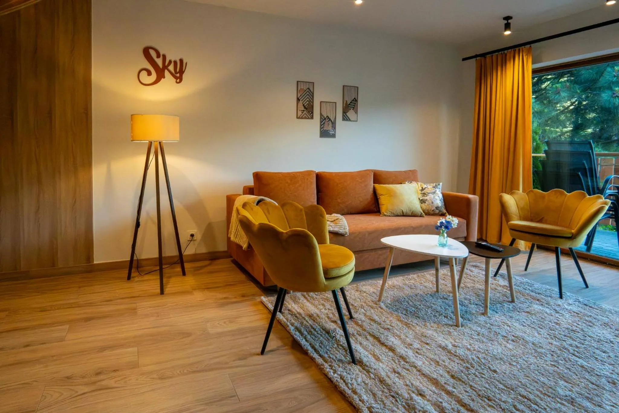 Living room in Willa i Wzgórze Jerrego Apartamenty i pokoje z widokiem na góry