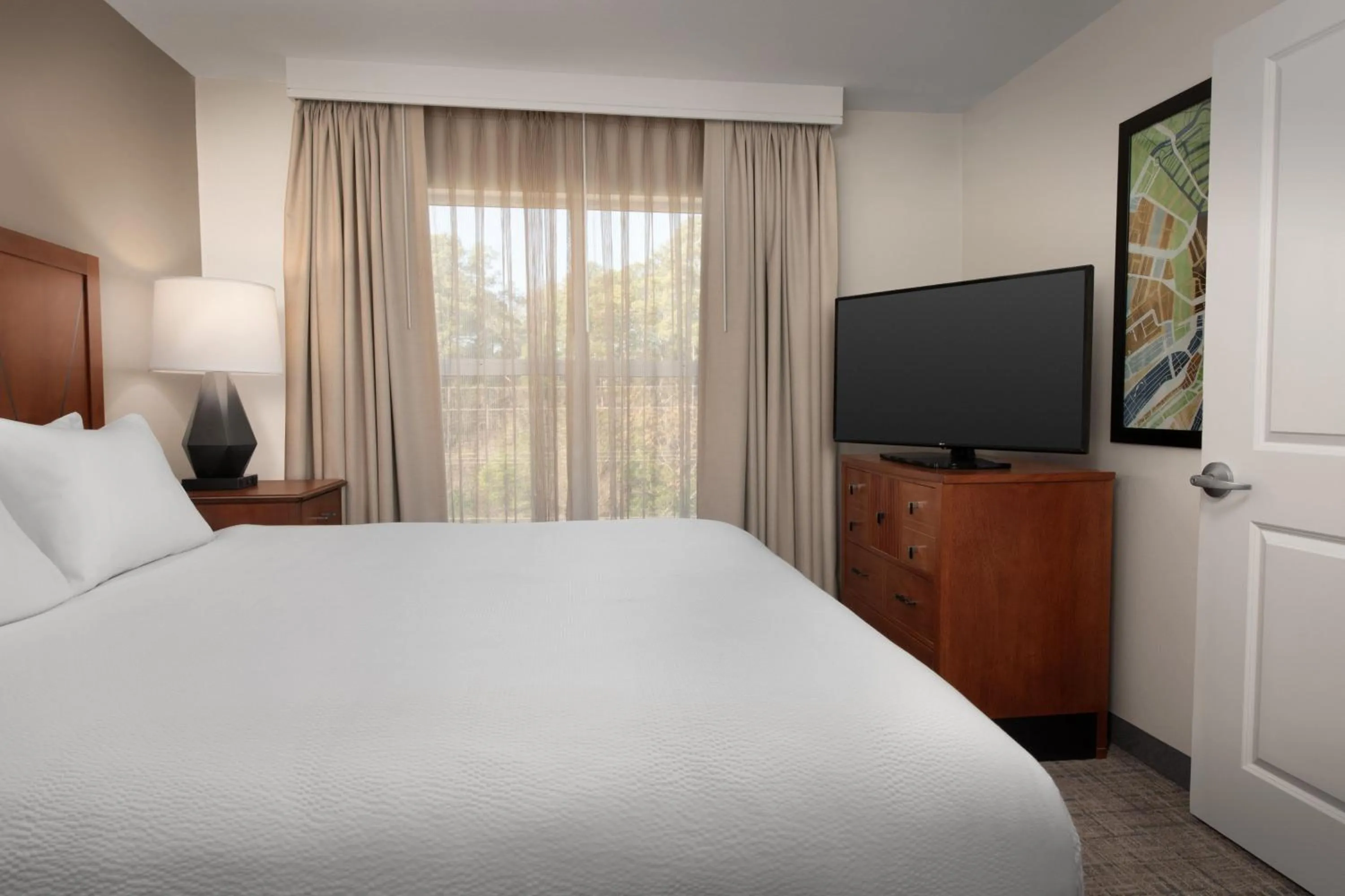 Bedroom, Bed in Residence Inn by Marriott Fayetteville Cross Creek