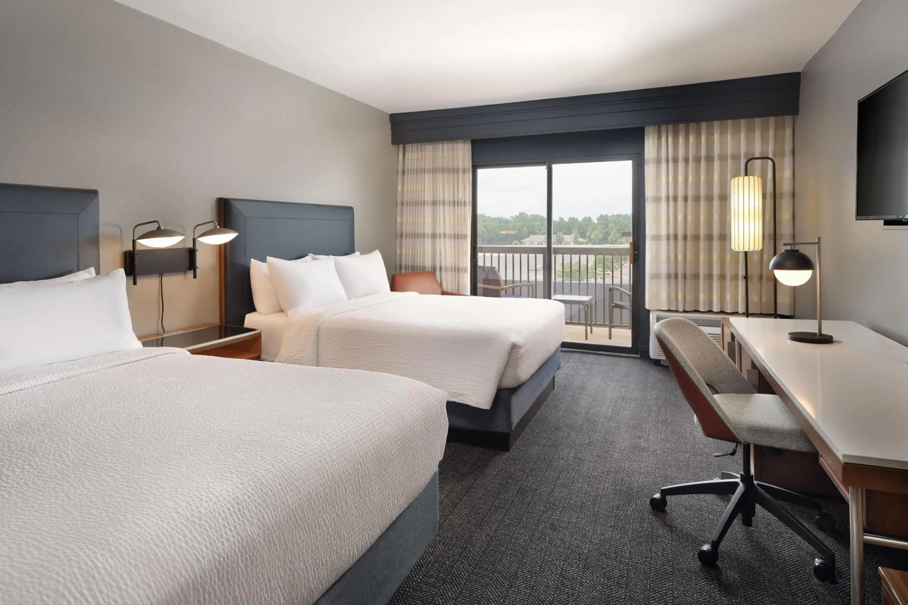 Queen Room with Two Queen Beds and Balcony in Courtyard Florence South Carolina Queen Room with Two Queen Beds and Balcony in Courtyard Florence South Carolina