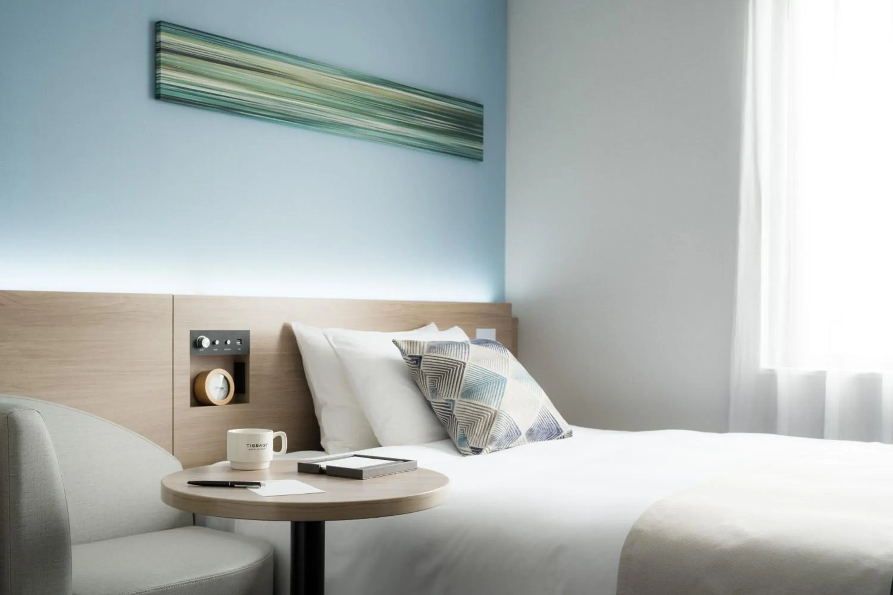 Bed in Tissage Hotel Naha by Nest Bed in Tissage Hotel Naha by Nest