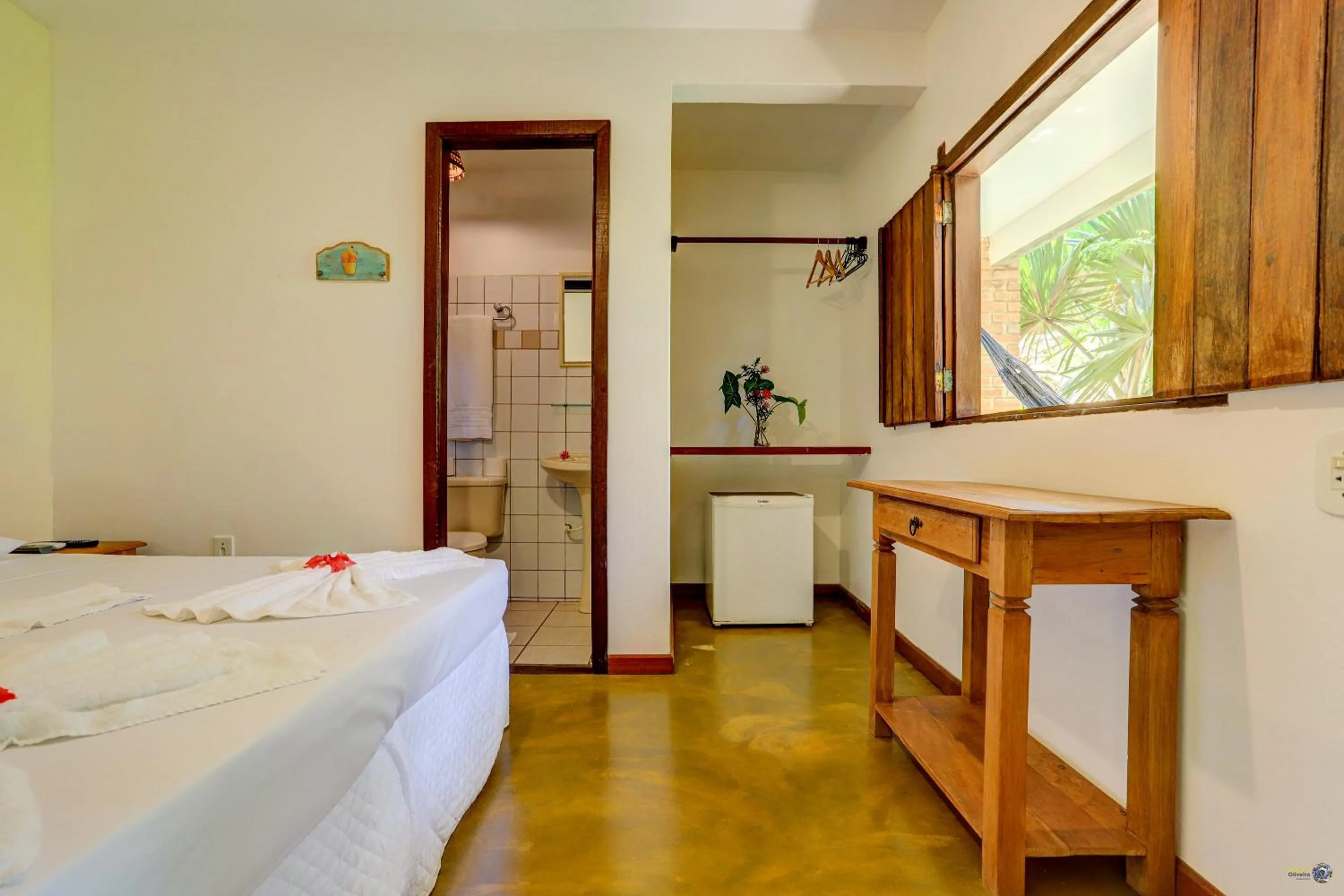 Bed in Pousada Piratas