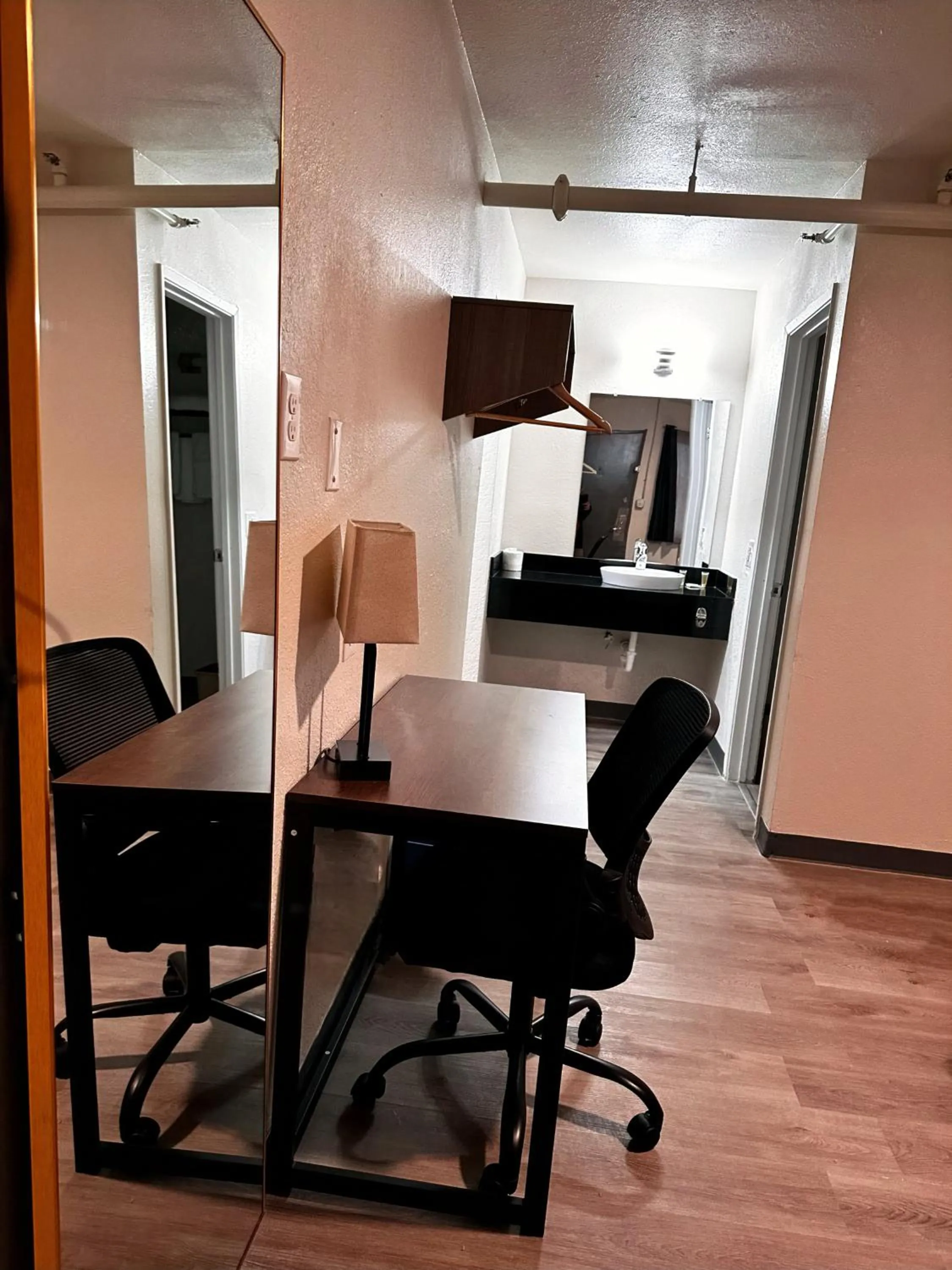 Seating area in Studio City Suites, a Travelodge by Wyndham