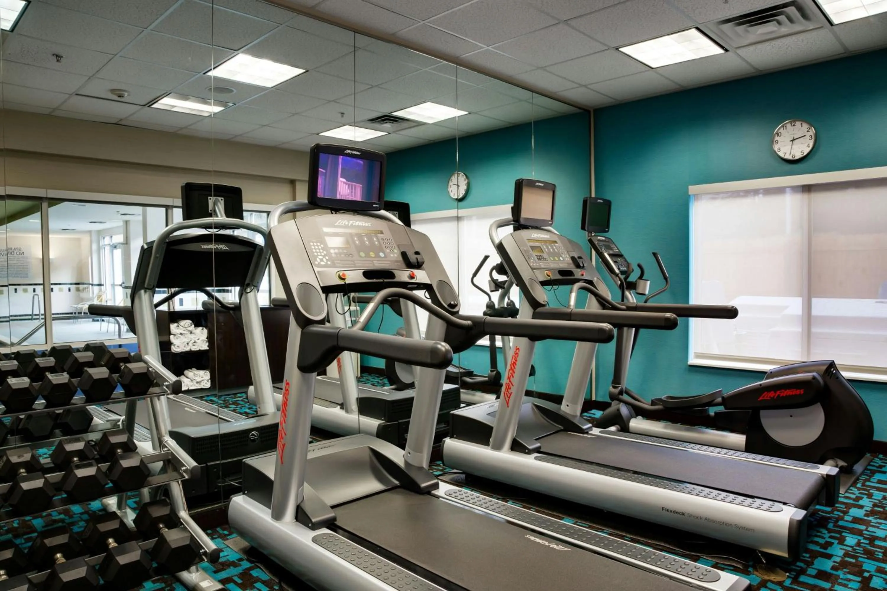 Fitness centre/facilities in Fairfield Inn & Suites Lake City