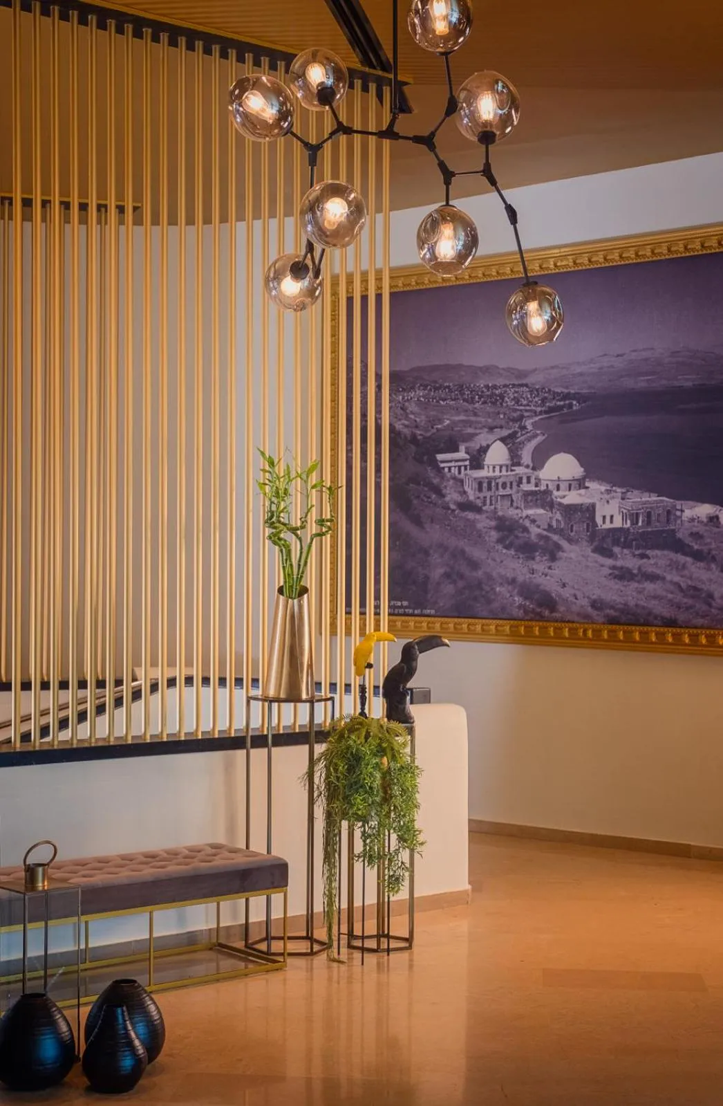 Decorative detail in Hotel Lake House Kinneret