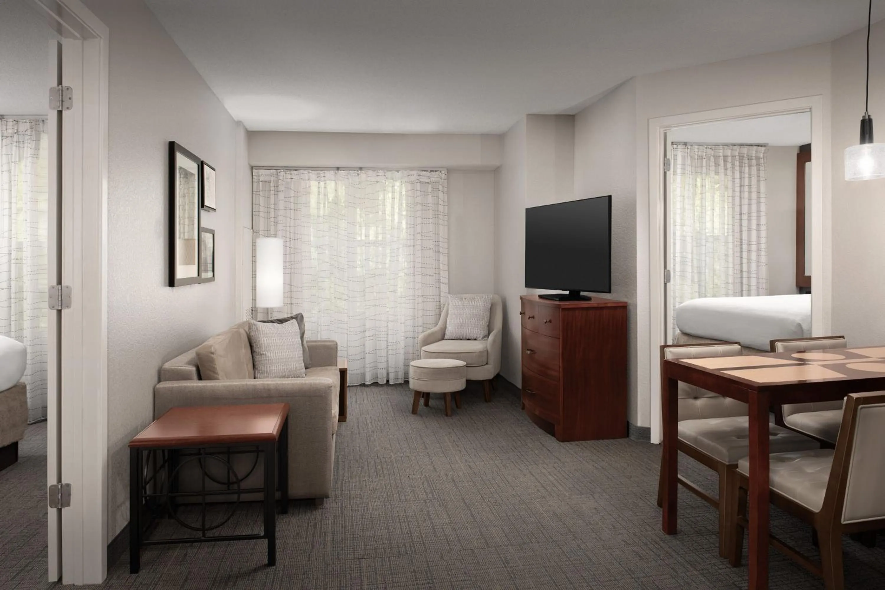 Bedroom in Residence Inn by Marriott Greensboro Airport