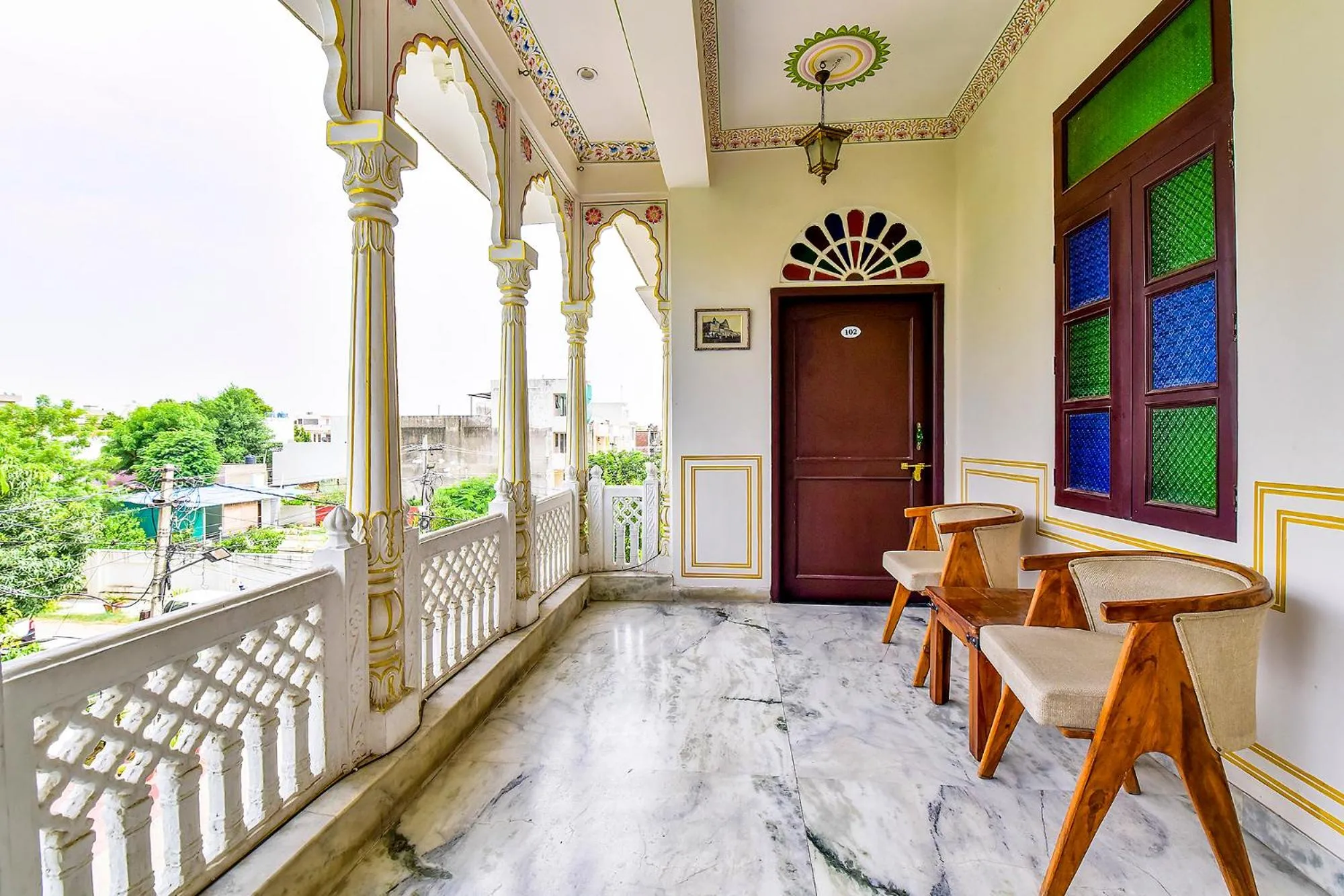 Balcony/Terrace in Hotel Harsoli Haveli