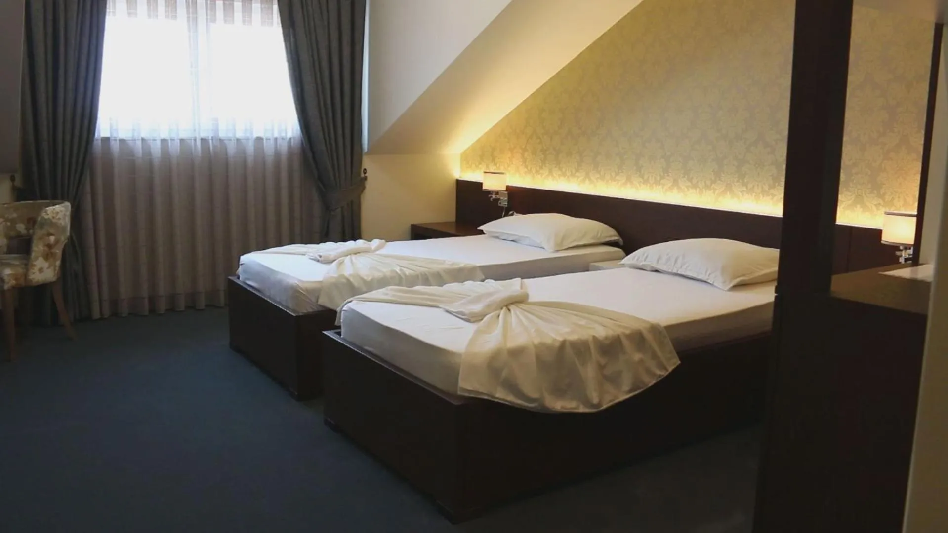 Bed in Hotel Admiral