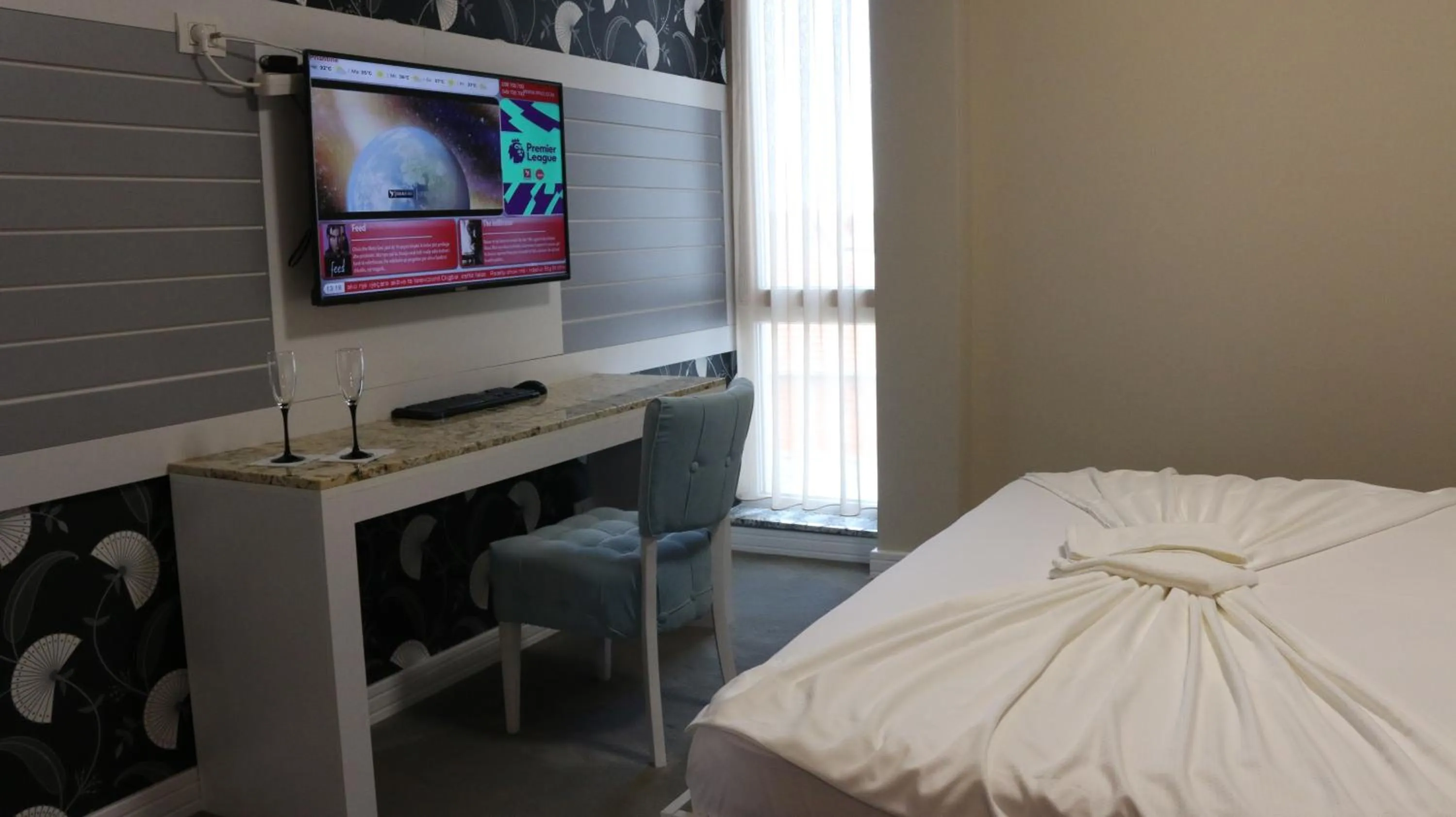 Bed in Hotel Admiral