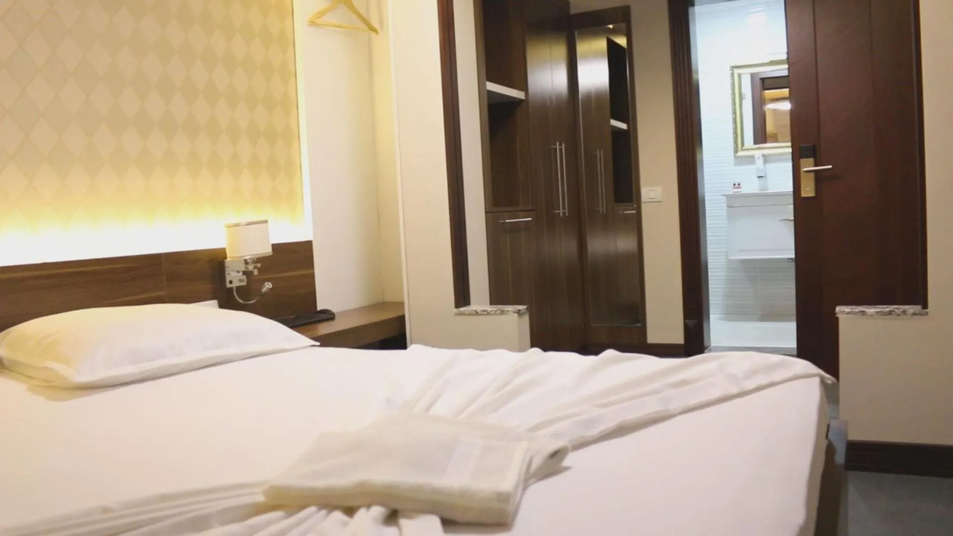 Bed in Hotel Admiral