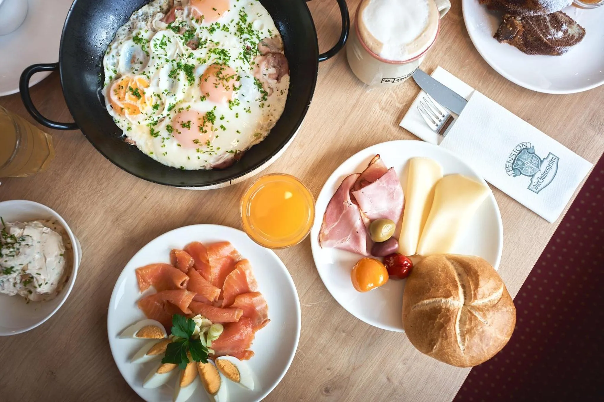 Breakfast in Pension Vier Jahreszeiten