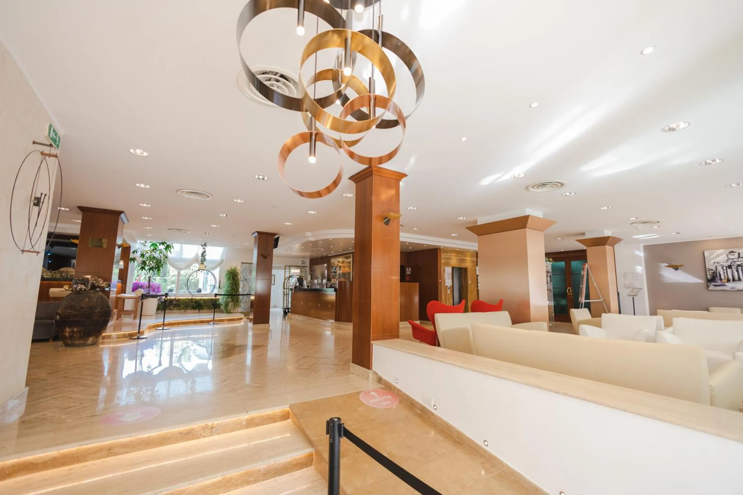 Lobby or reception in Hotel Le Palme