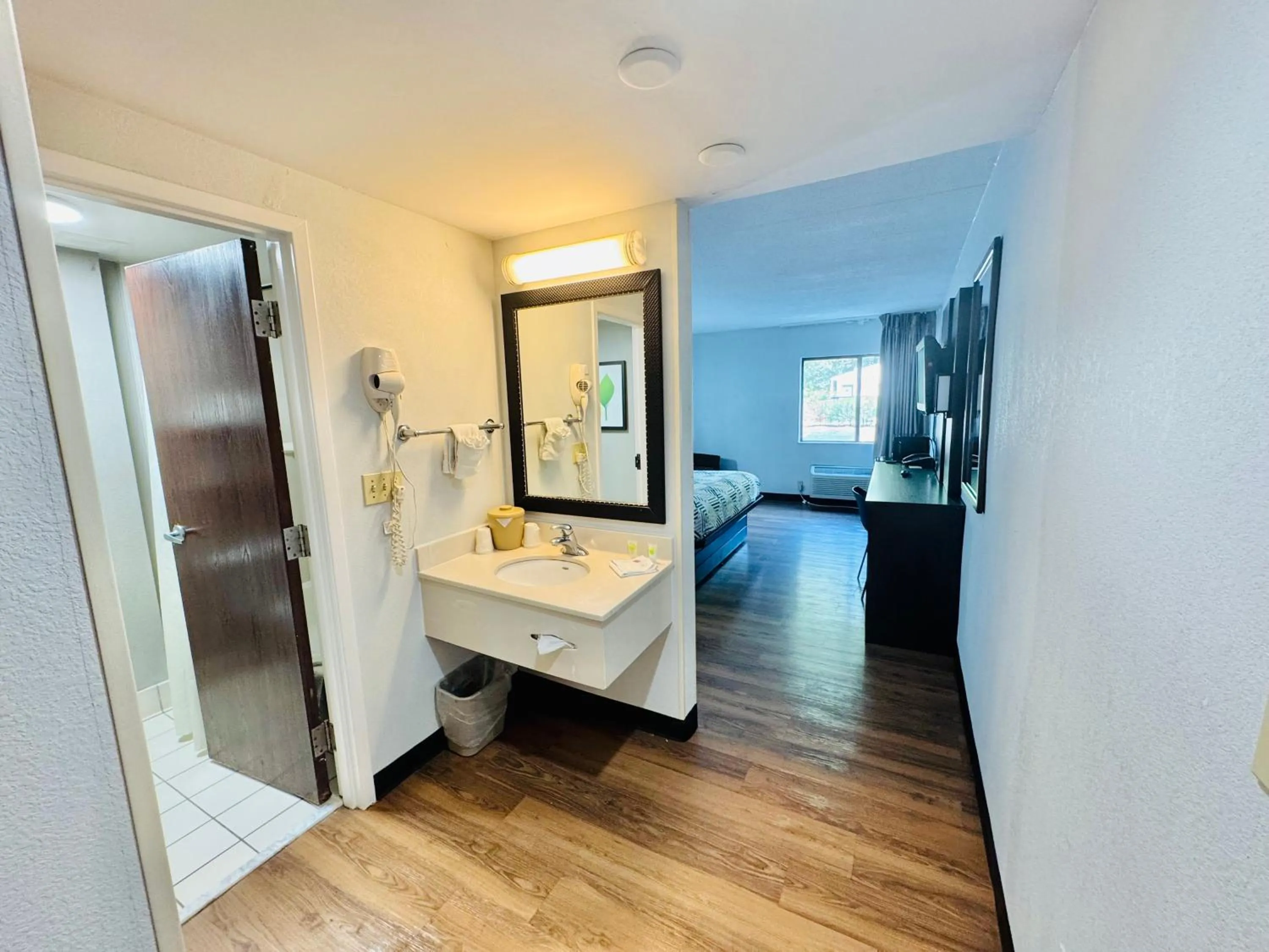 Bathroom in Motel 6-Milford, CT