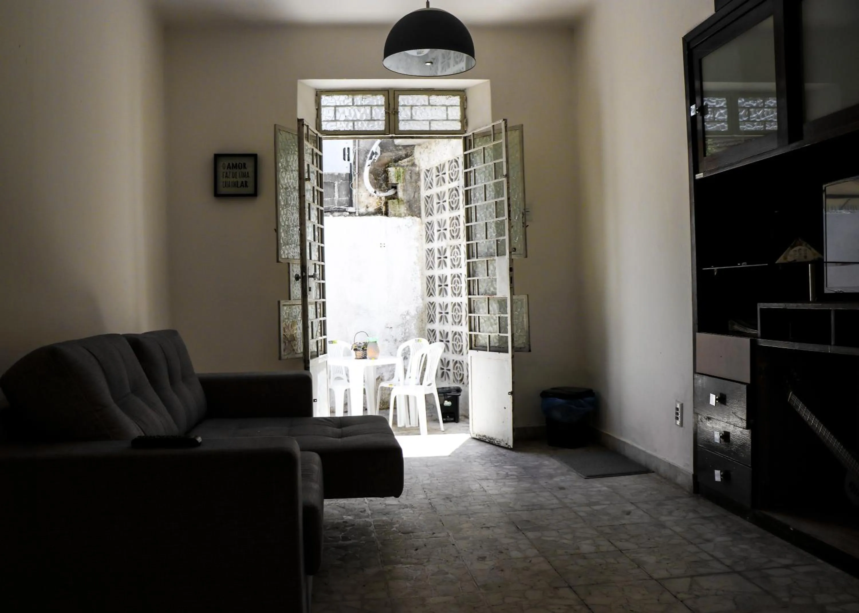 Communal lounge/ TV room in Hostel e Pousada Boa Vista