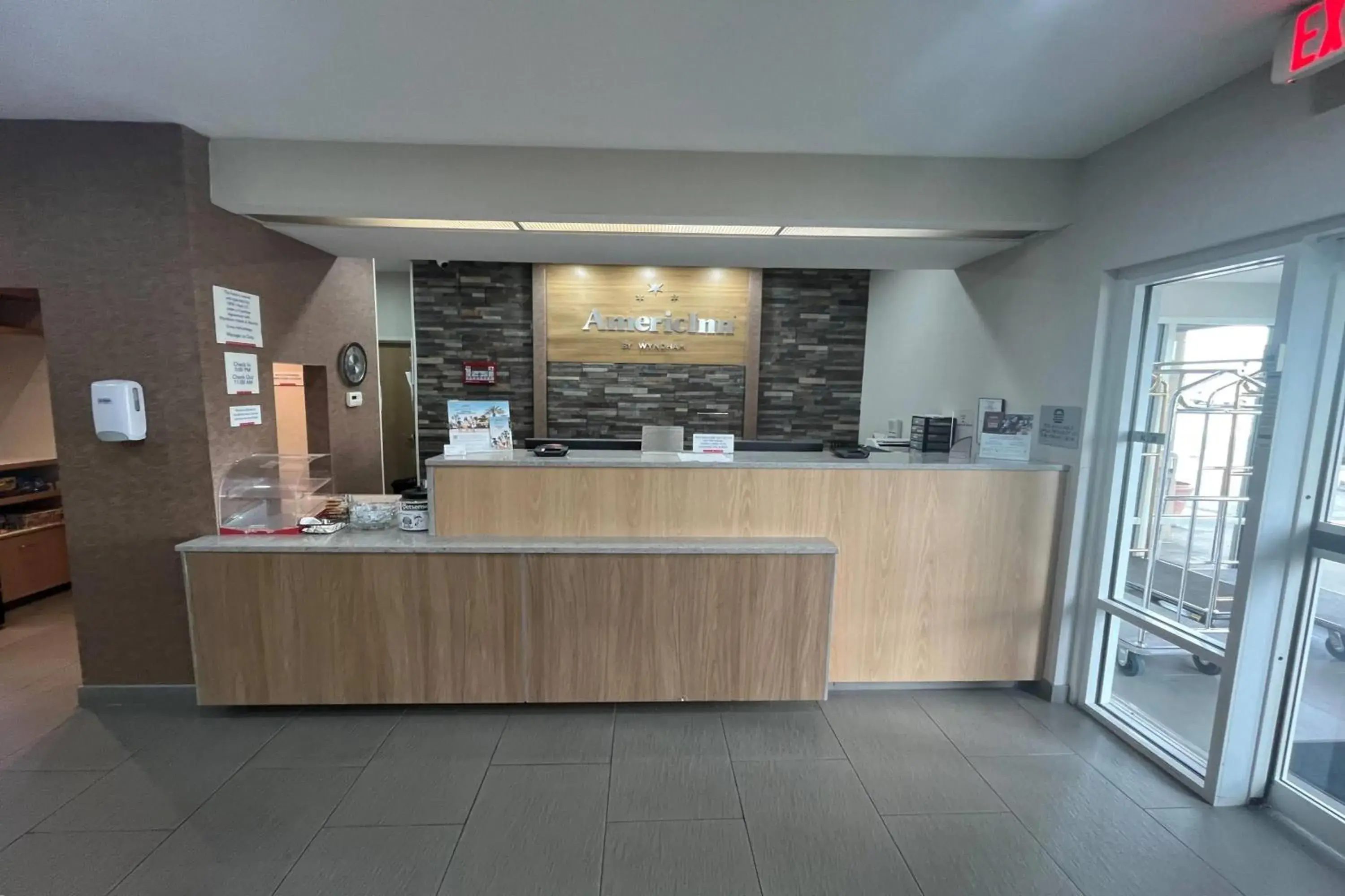 Lobby or reception in AmericInn by Wyndham Hays Lobby or reception in AmericInn by Wyndham Hays